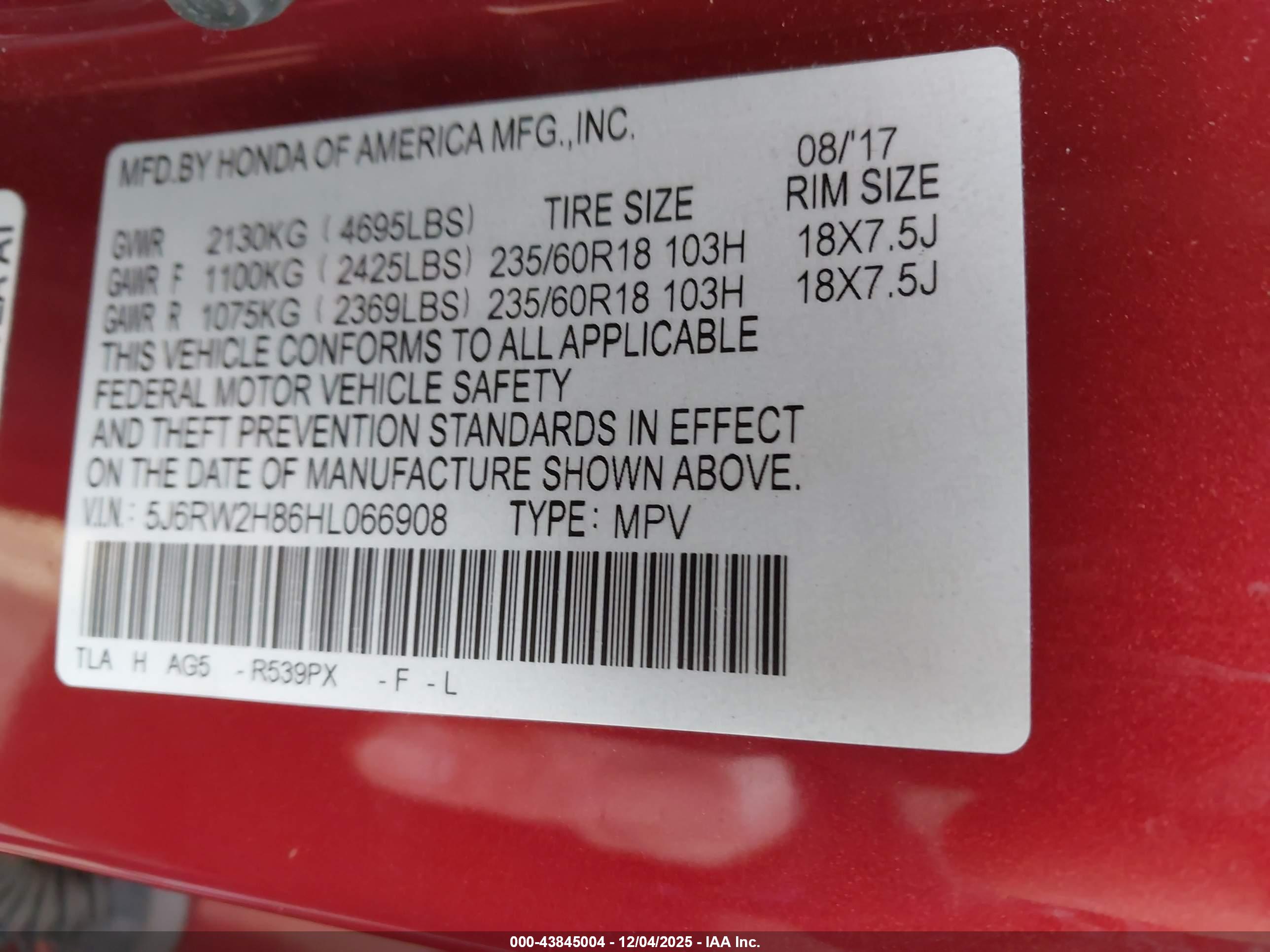 HONDA CR-V image 9