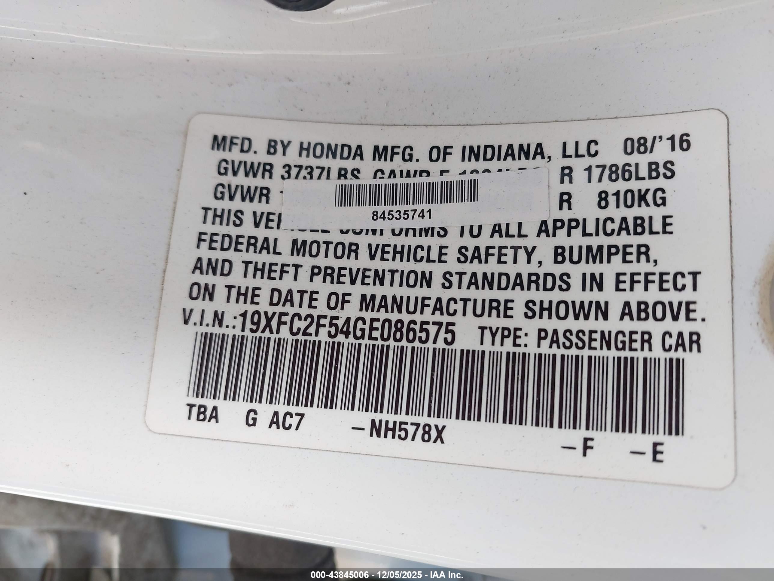 HONDA CIVIC image 9