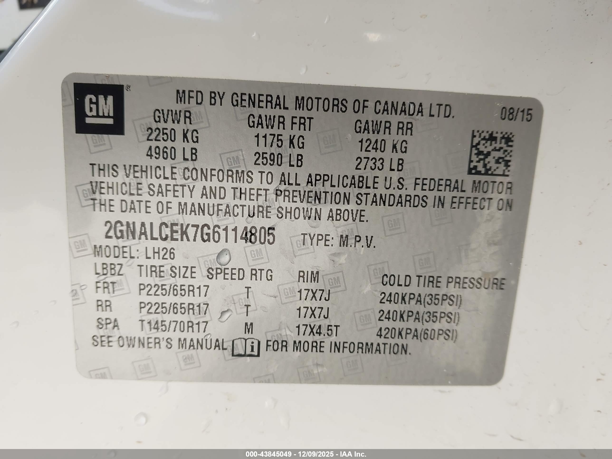 CHEVROLET EQUINOX image 9