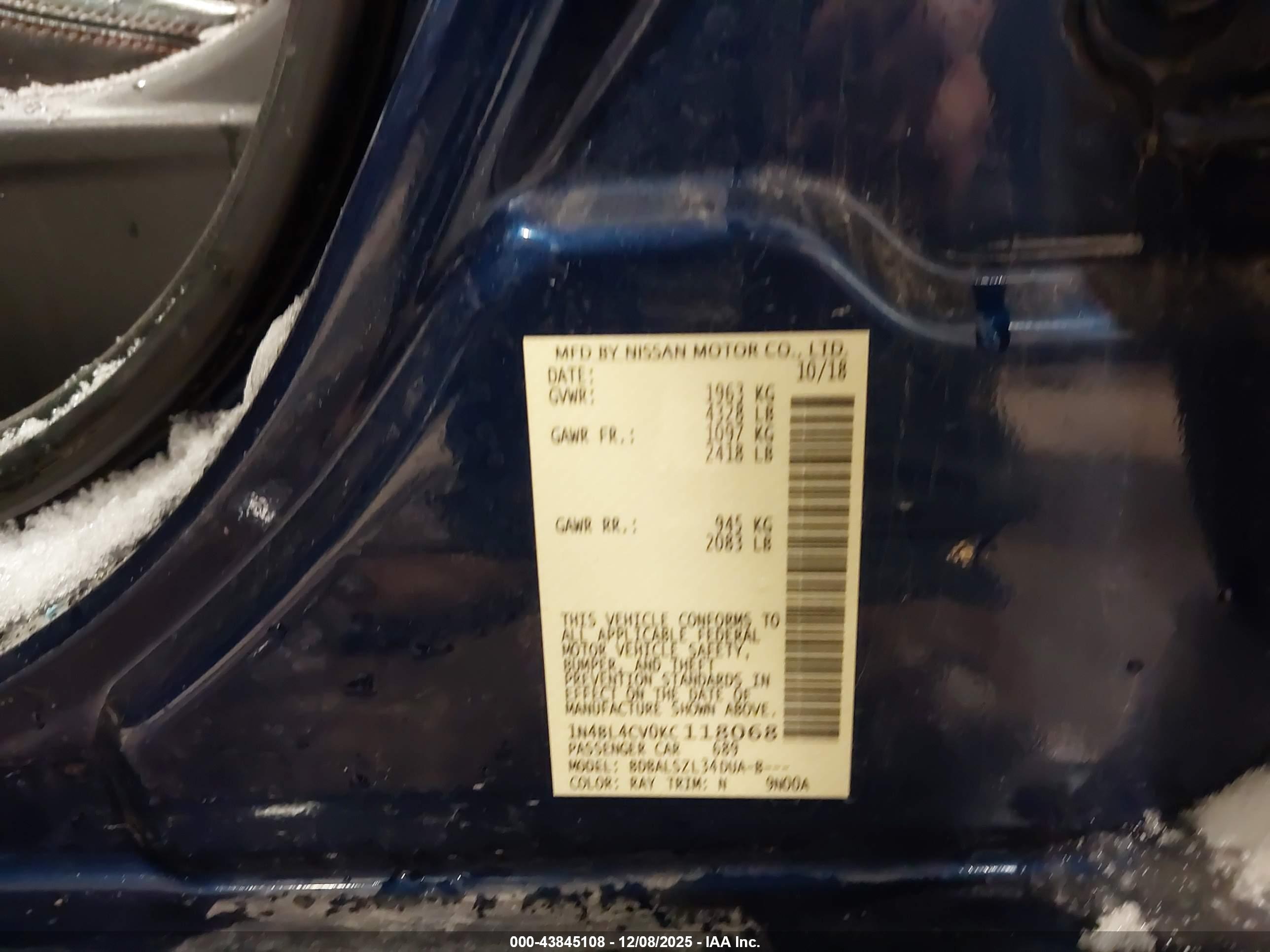 NISSAN ALTIMA image 9