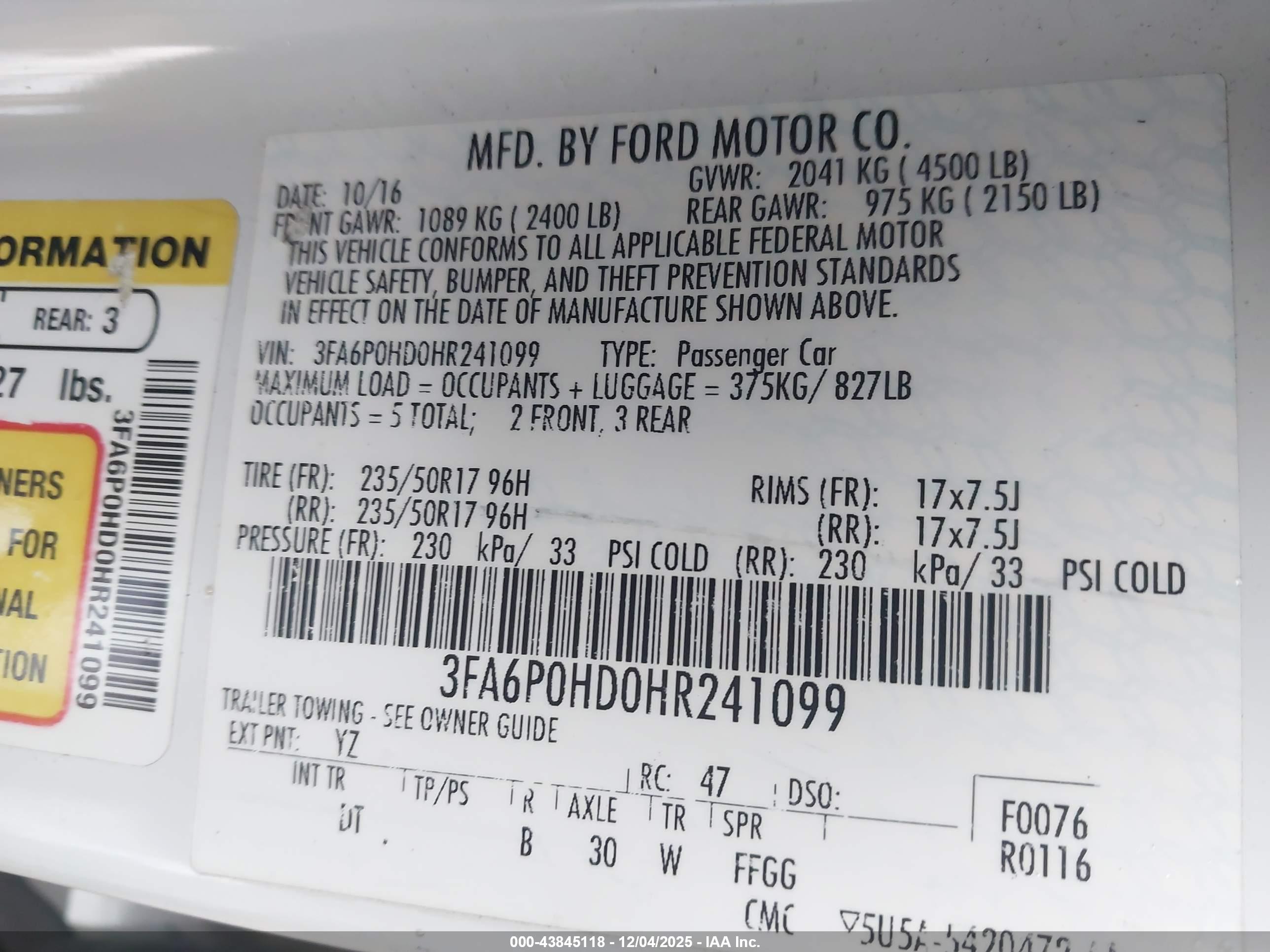 FORD FUSION image 9