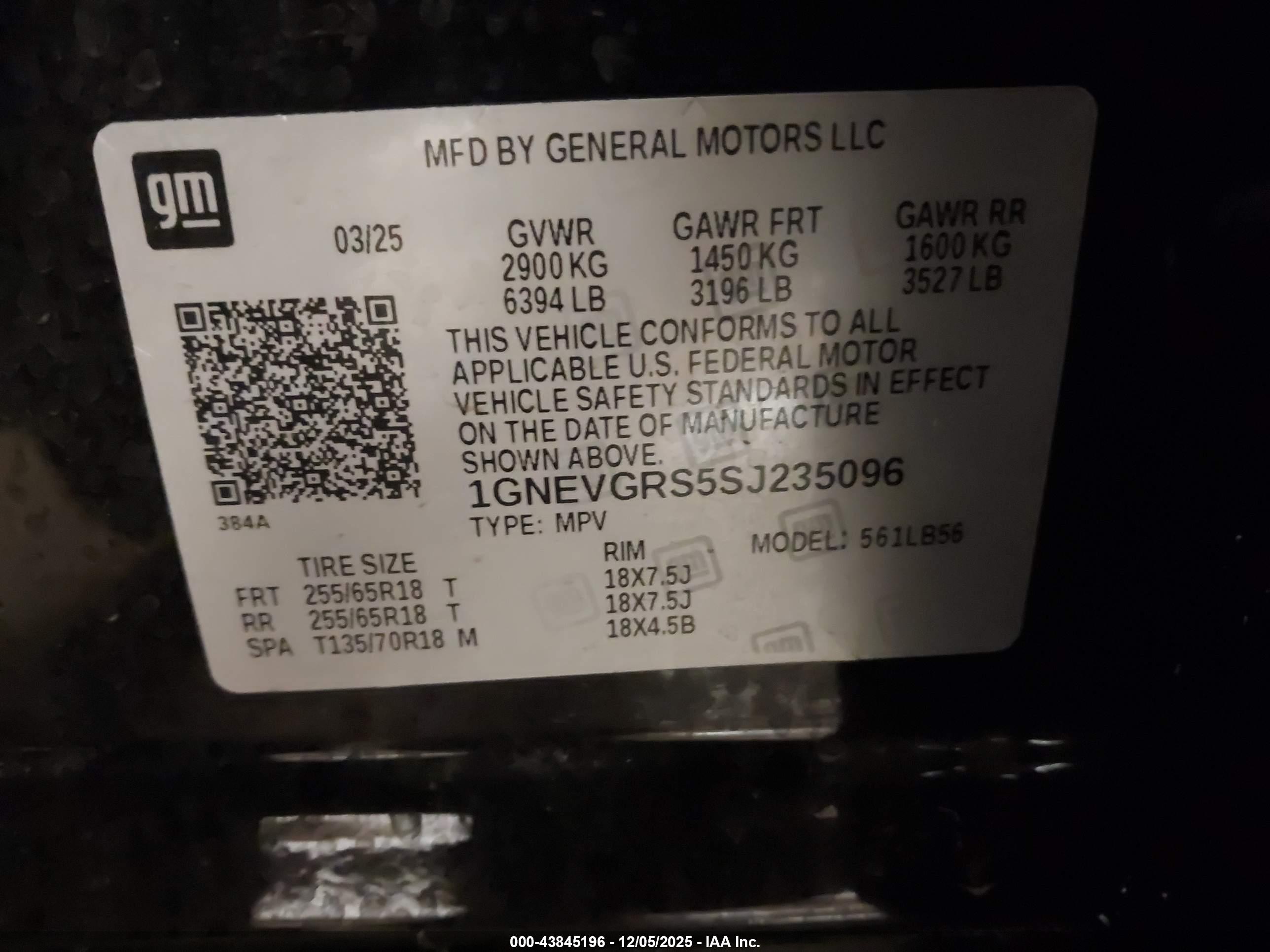 CHEVROLET TRAVERSE image 9