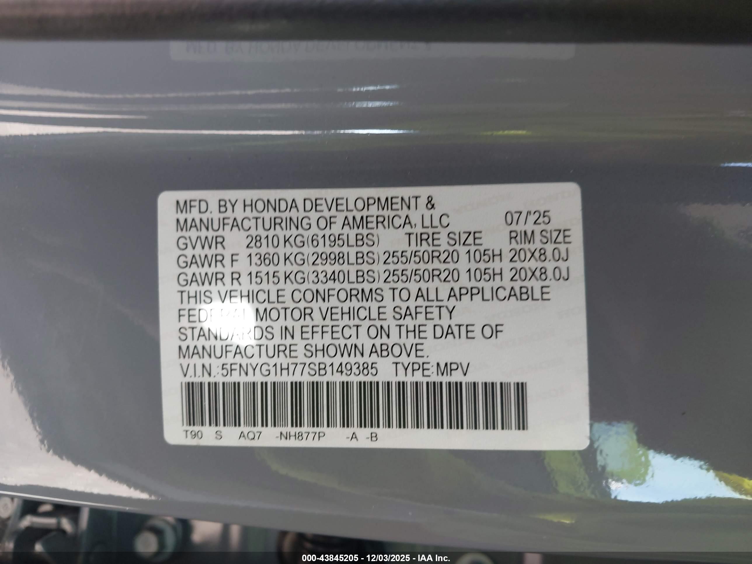 HONDA PILOT image 9