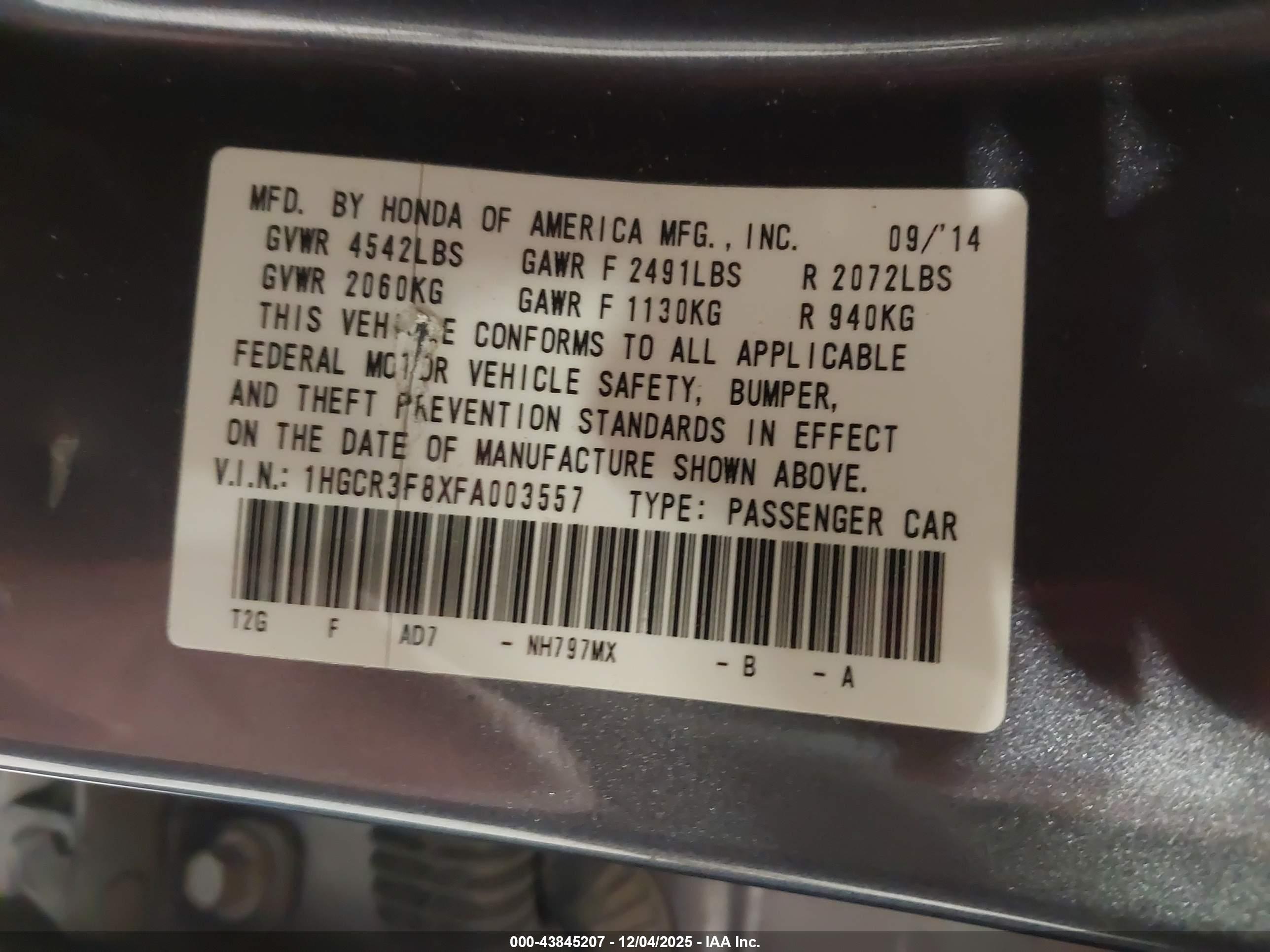 HONDA ACCORD image 9