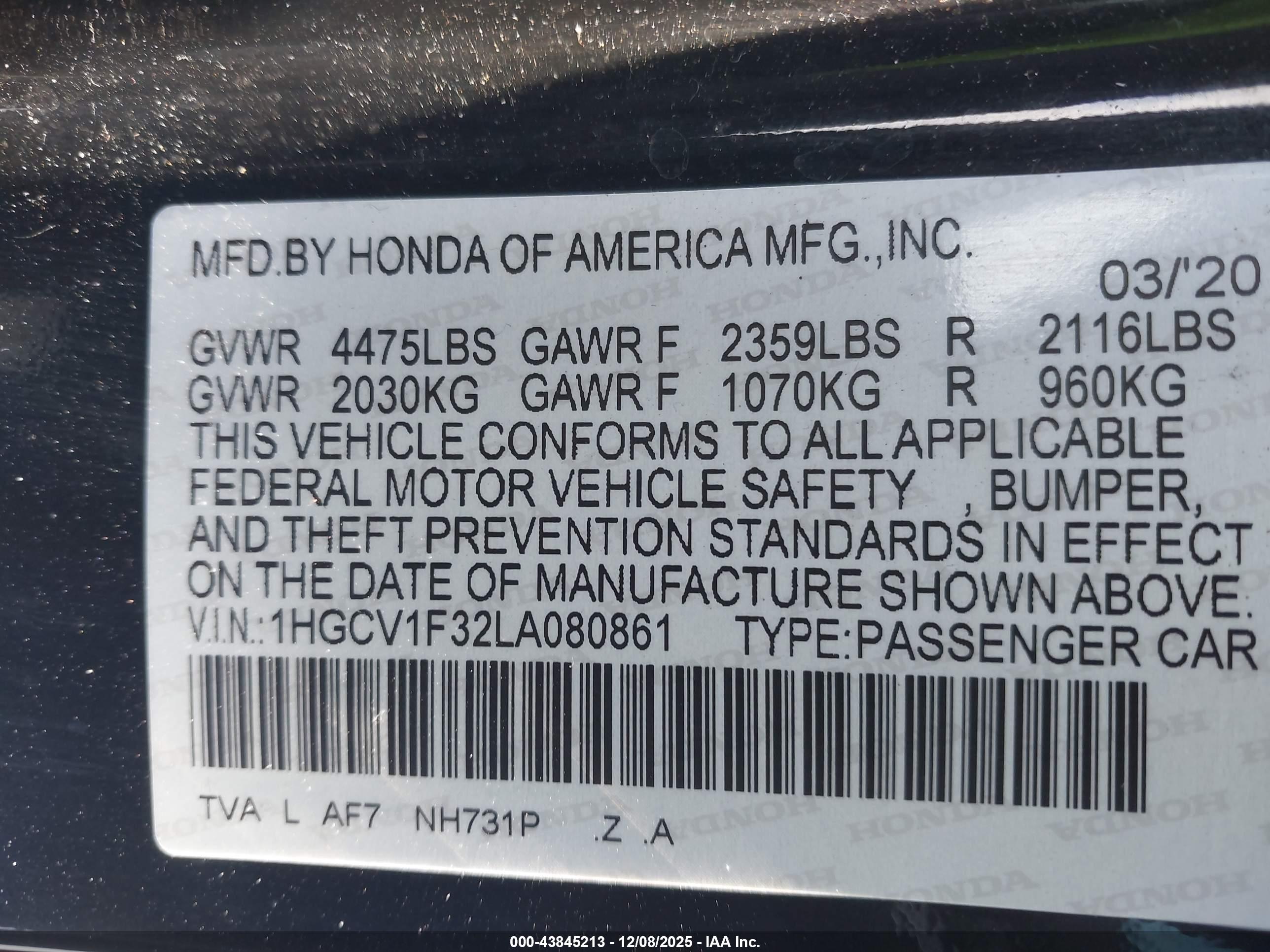 HONDA ACCORD image 9