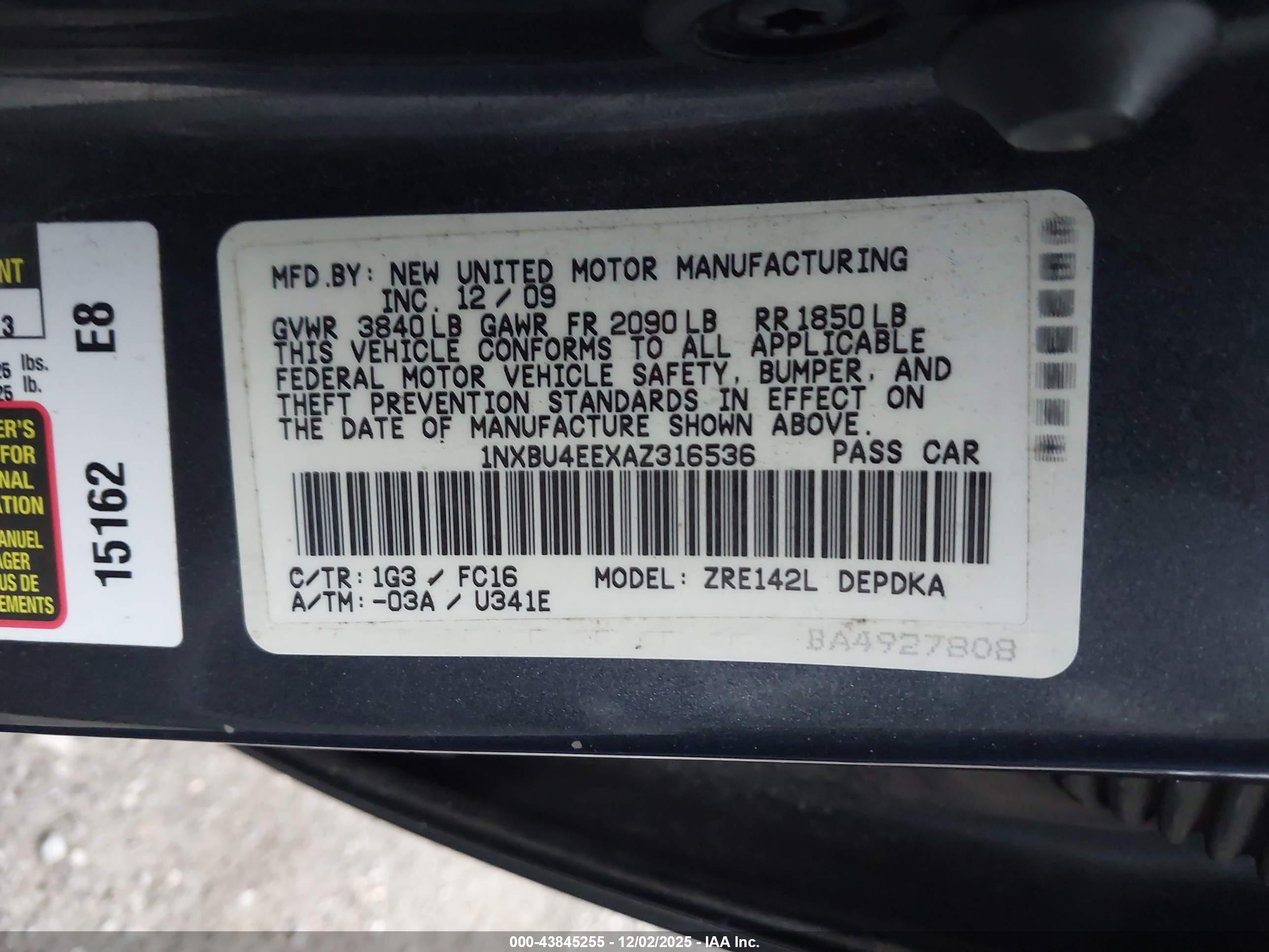 TOYOTA COROLLA image 9