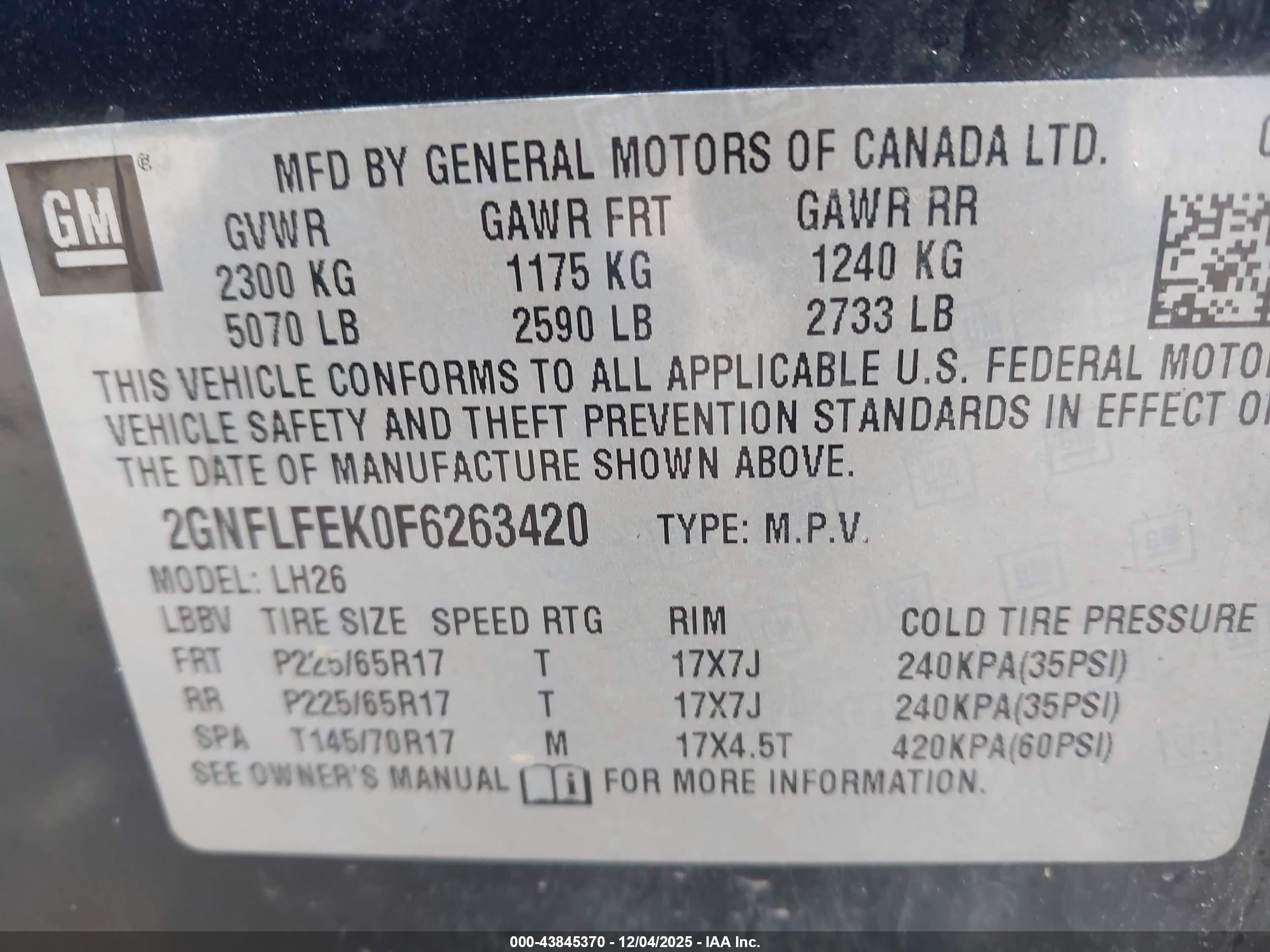 CHEVROLET EQUINOX image 9