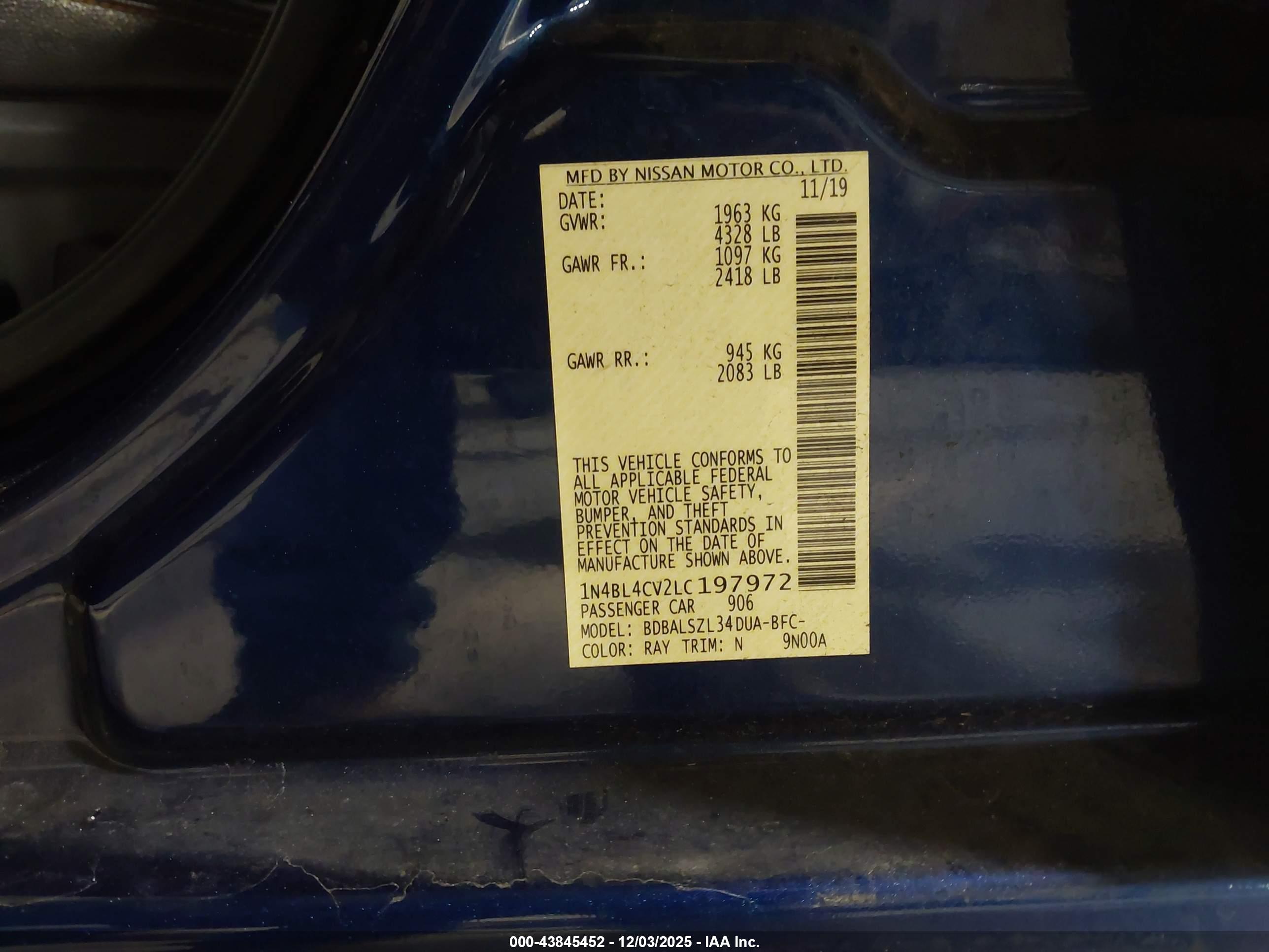 NISSAN ALTIMA image 9
