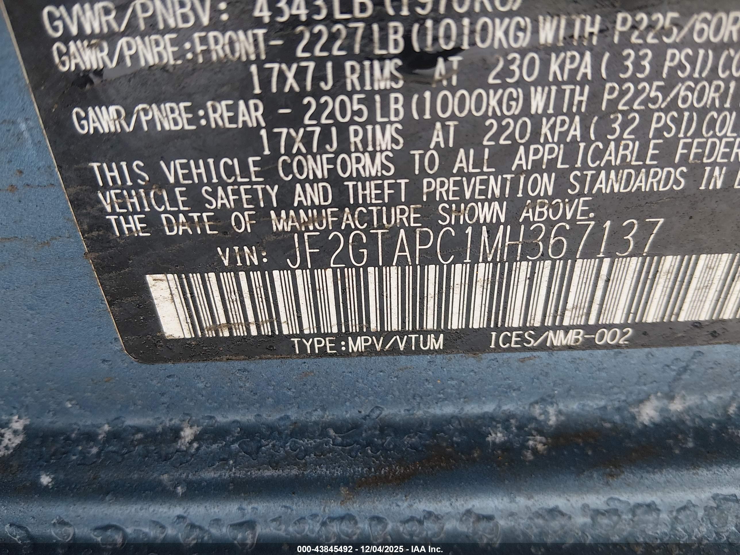 SUBARU CROSSTREK image 9