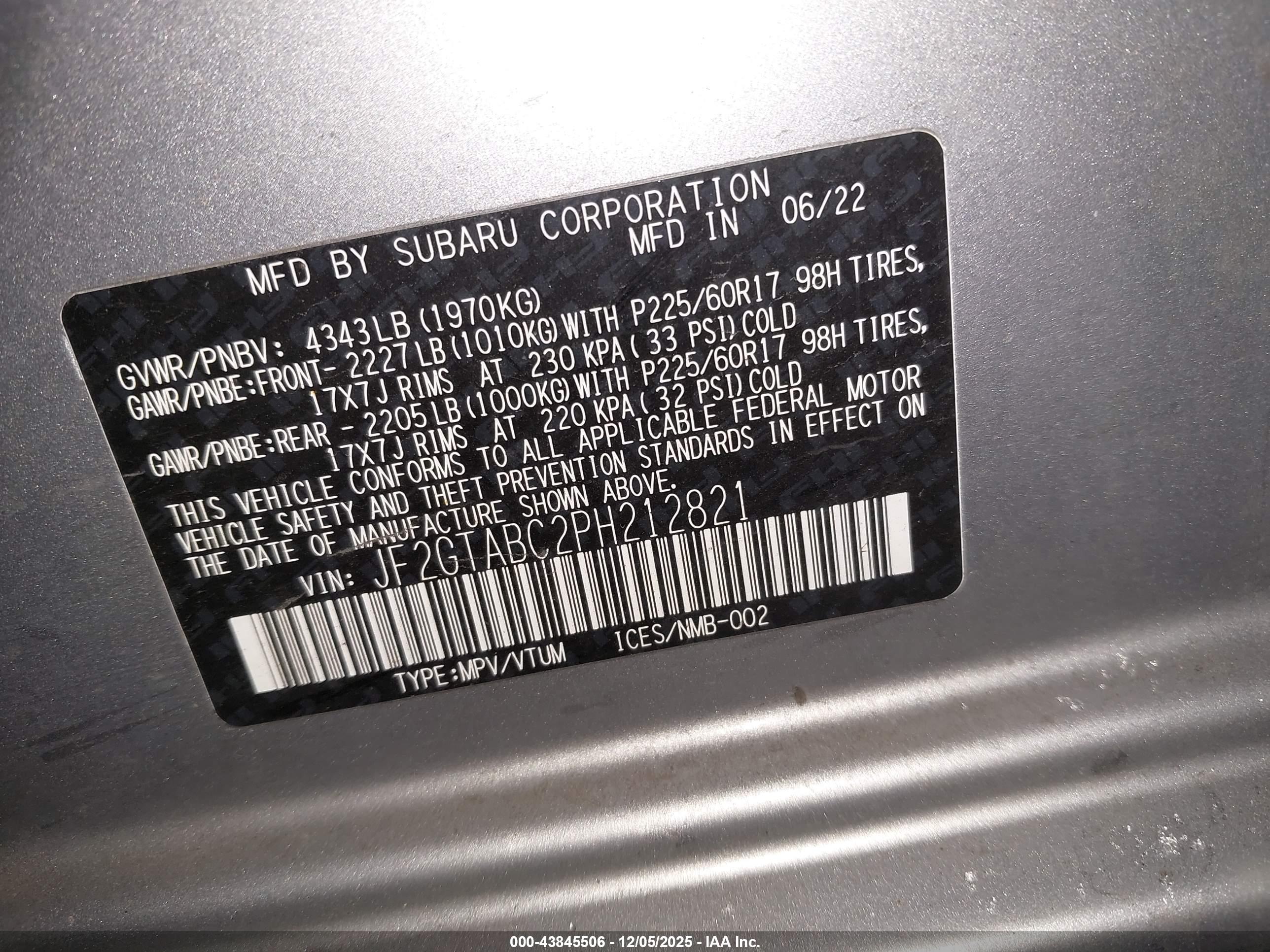 SUBARU CROSSTREK image 9