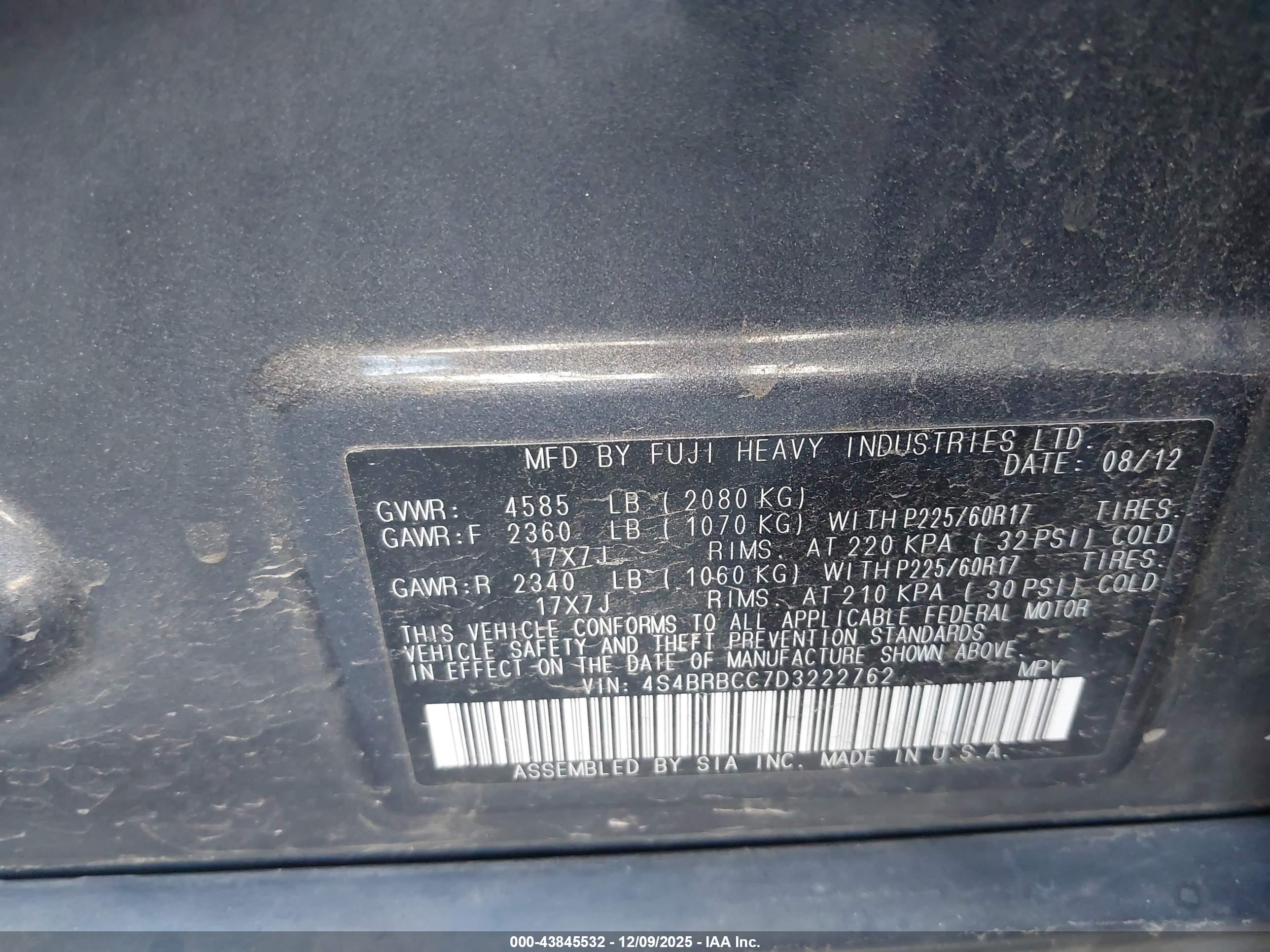 SUBARU OUTBACK image 9