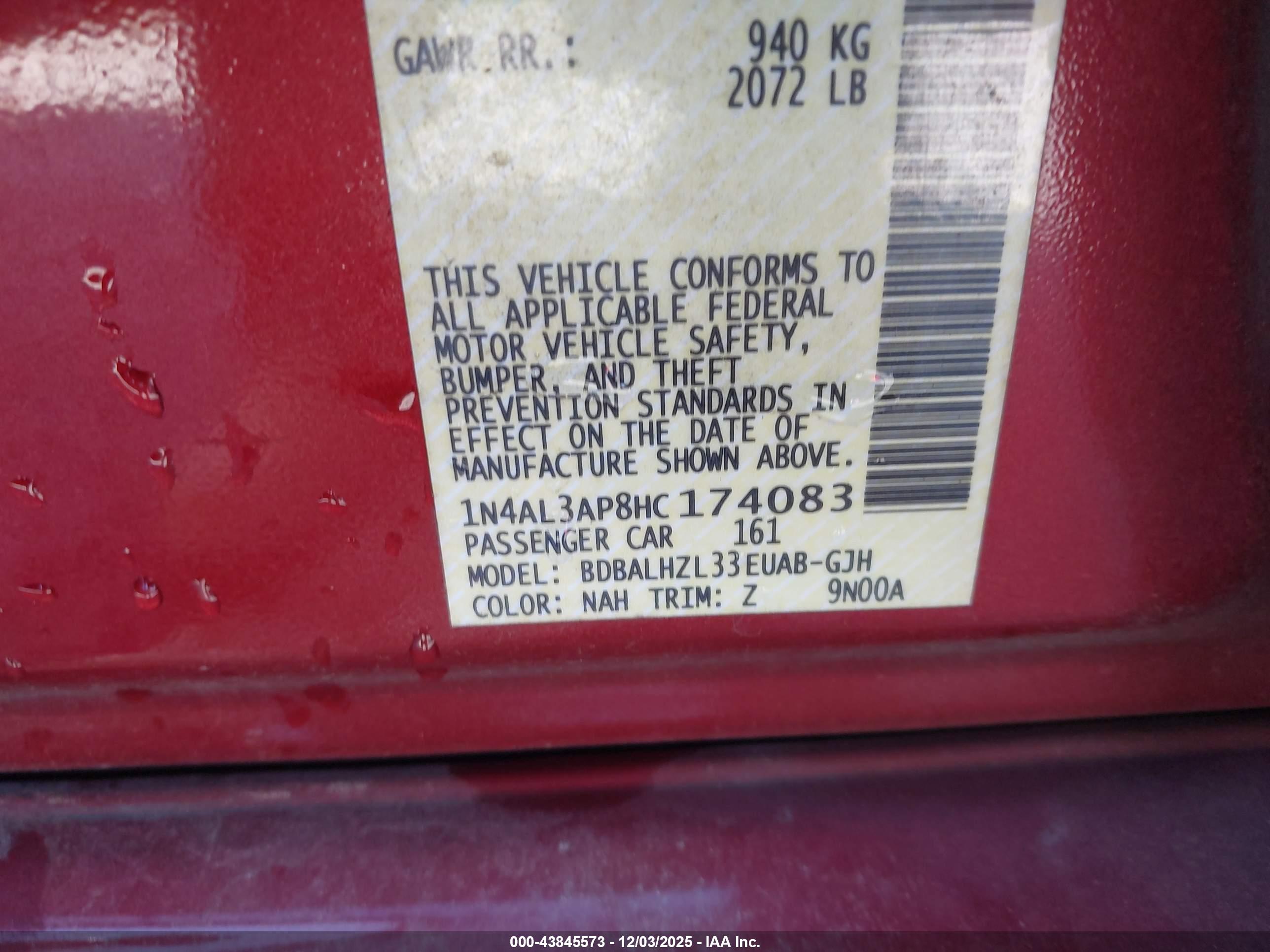 NISSAN ALTIMA image 9