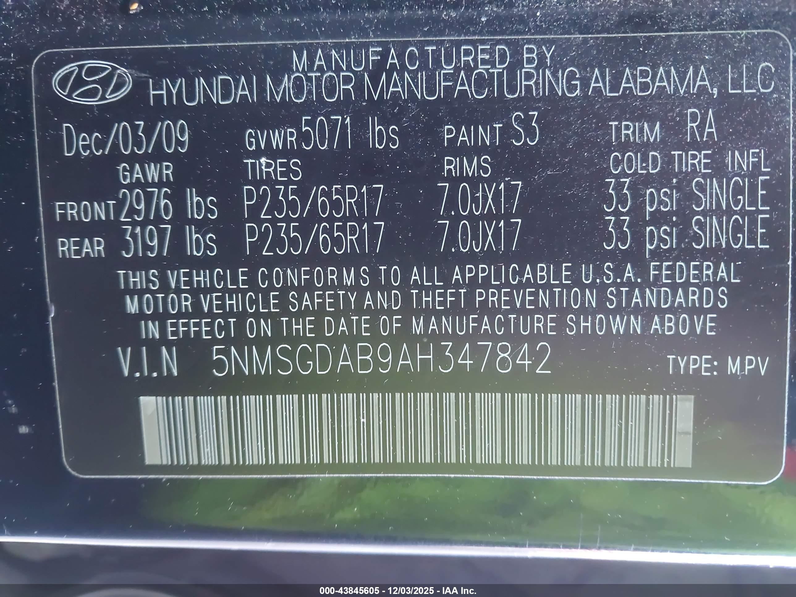 HYUNDAI SANTA image 9