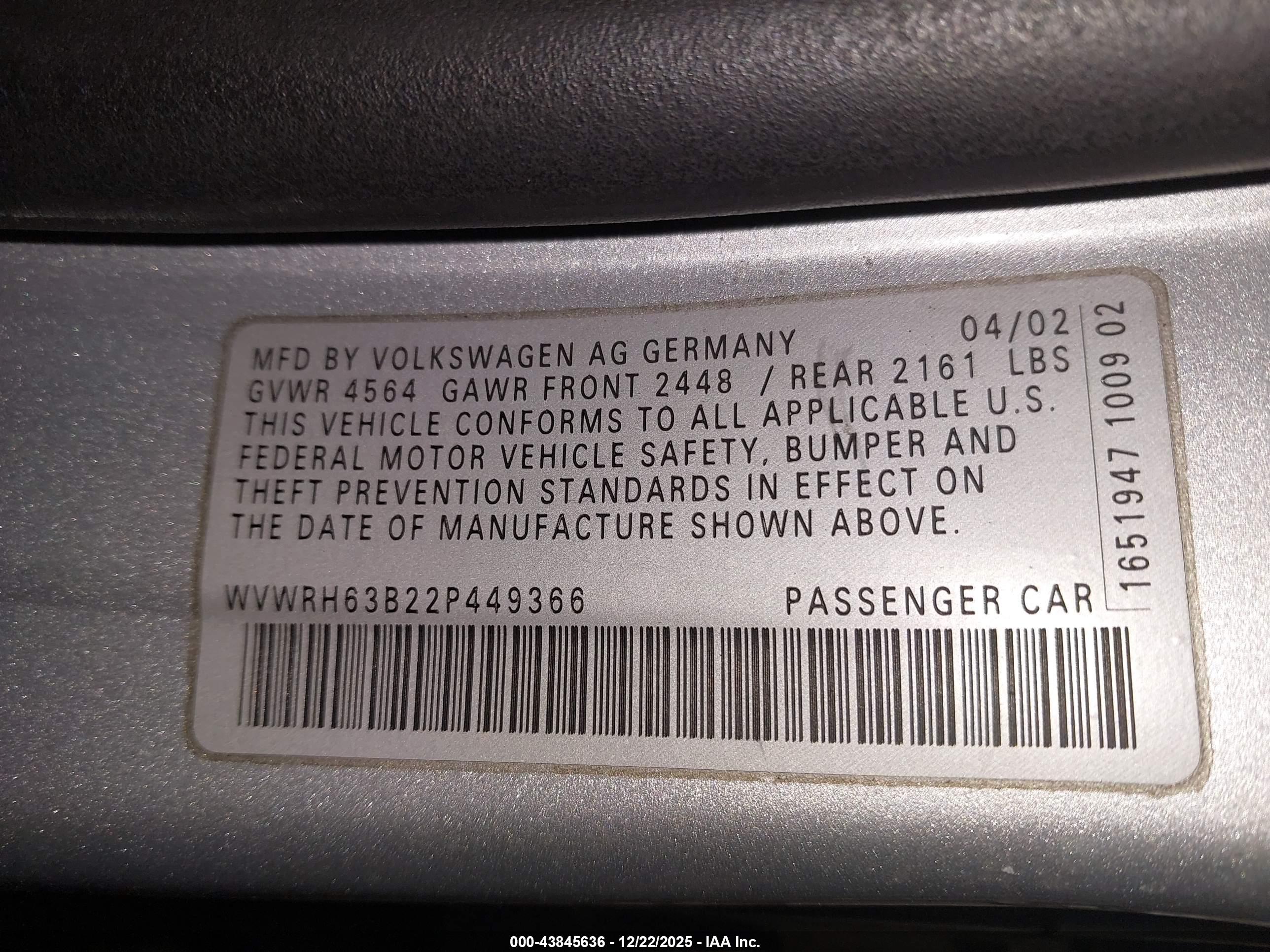 VOLKSWAGEN PASSAT image 9