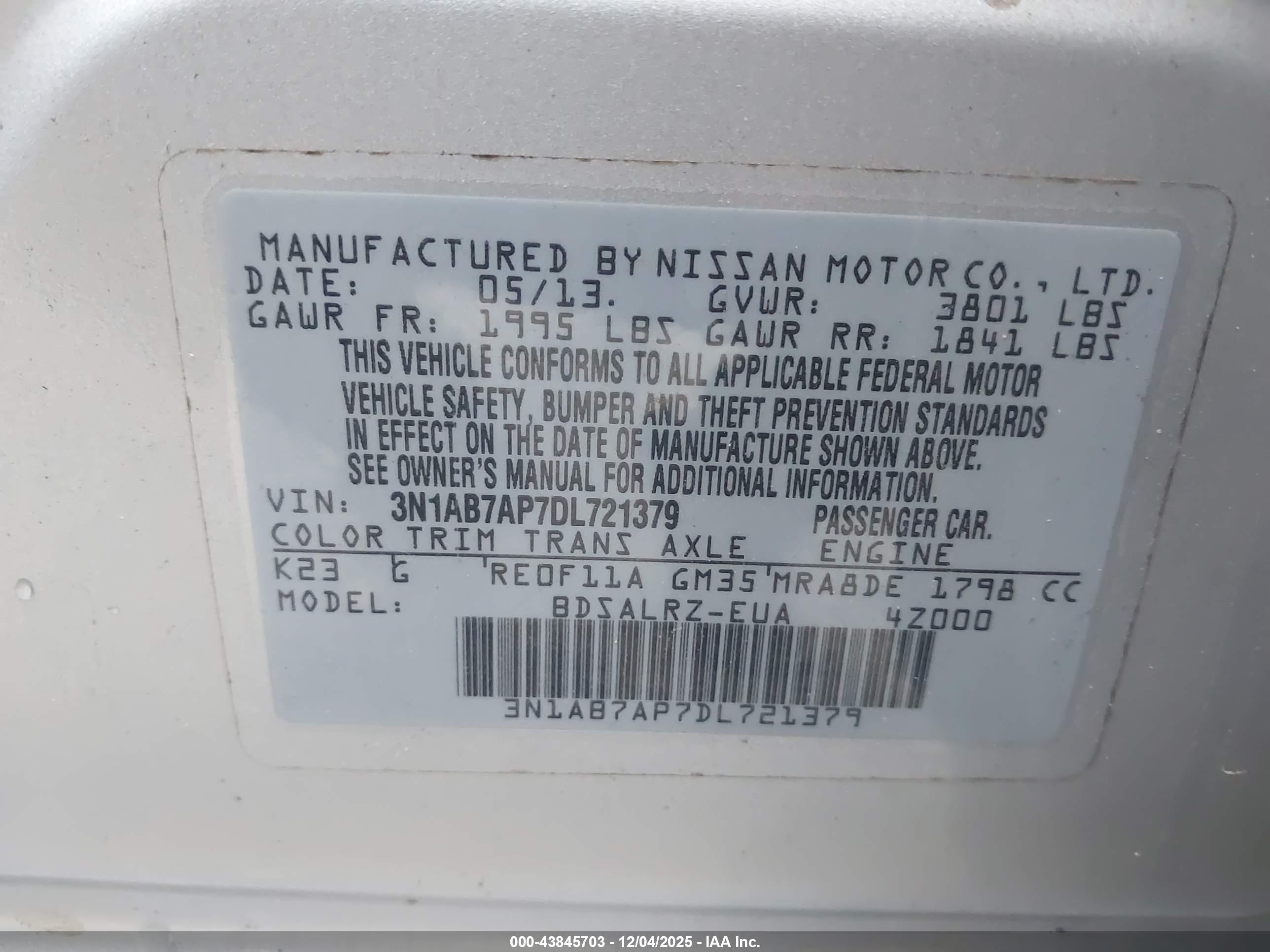 NISSAN SENTRA image 9