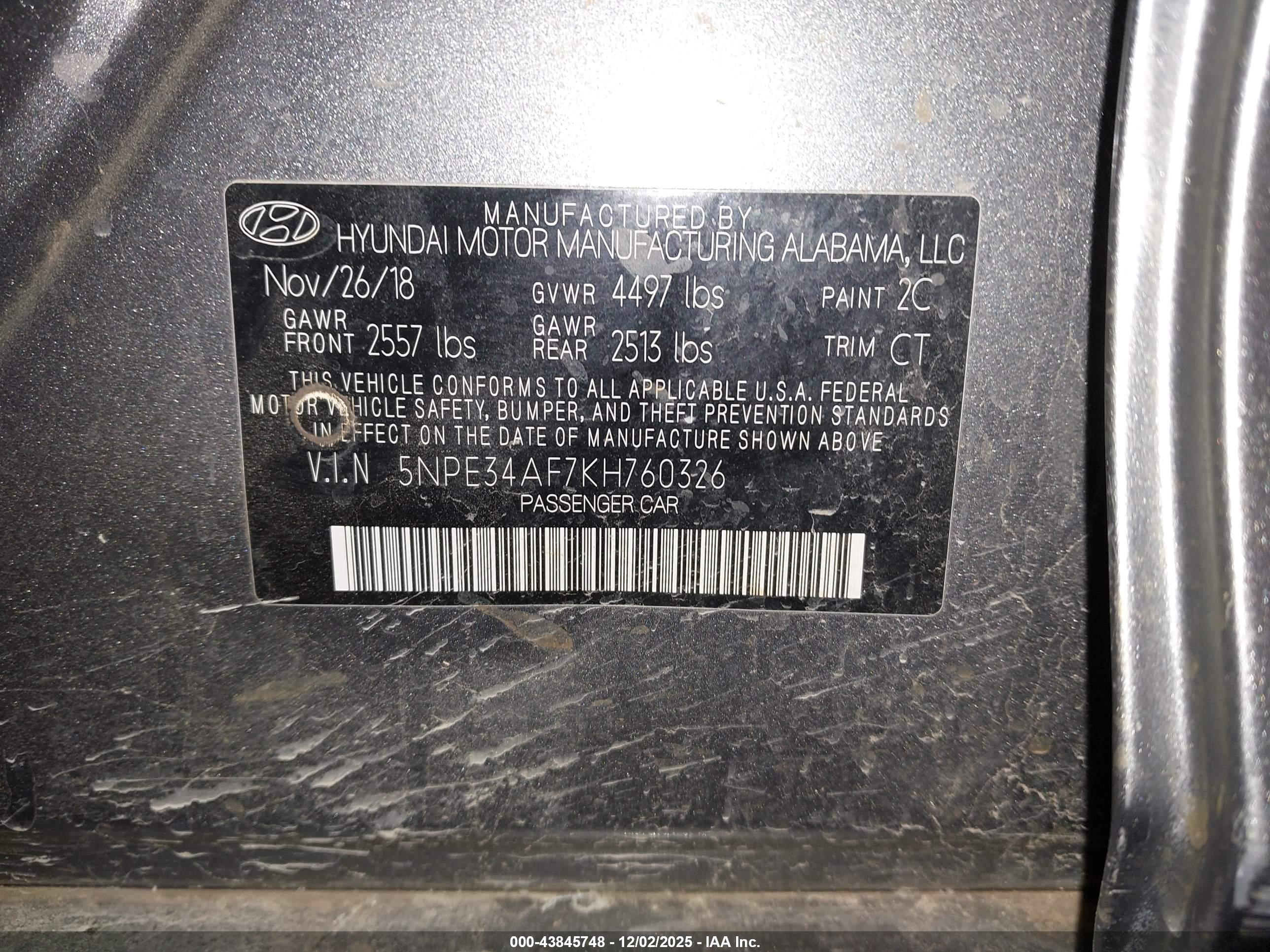 HYUNDAI SONATA image 9