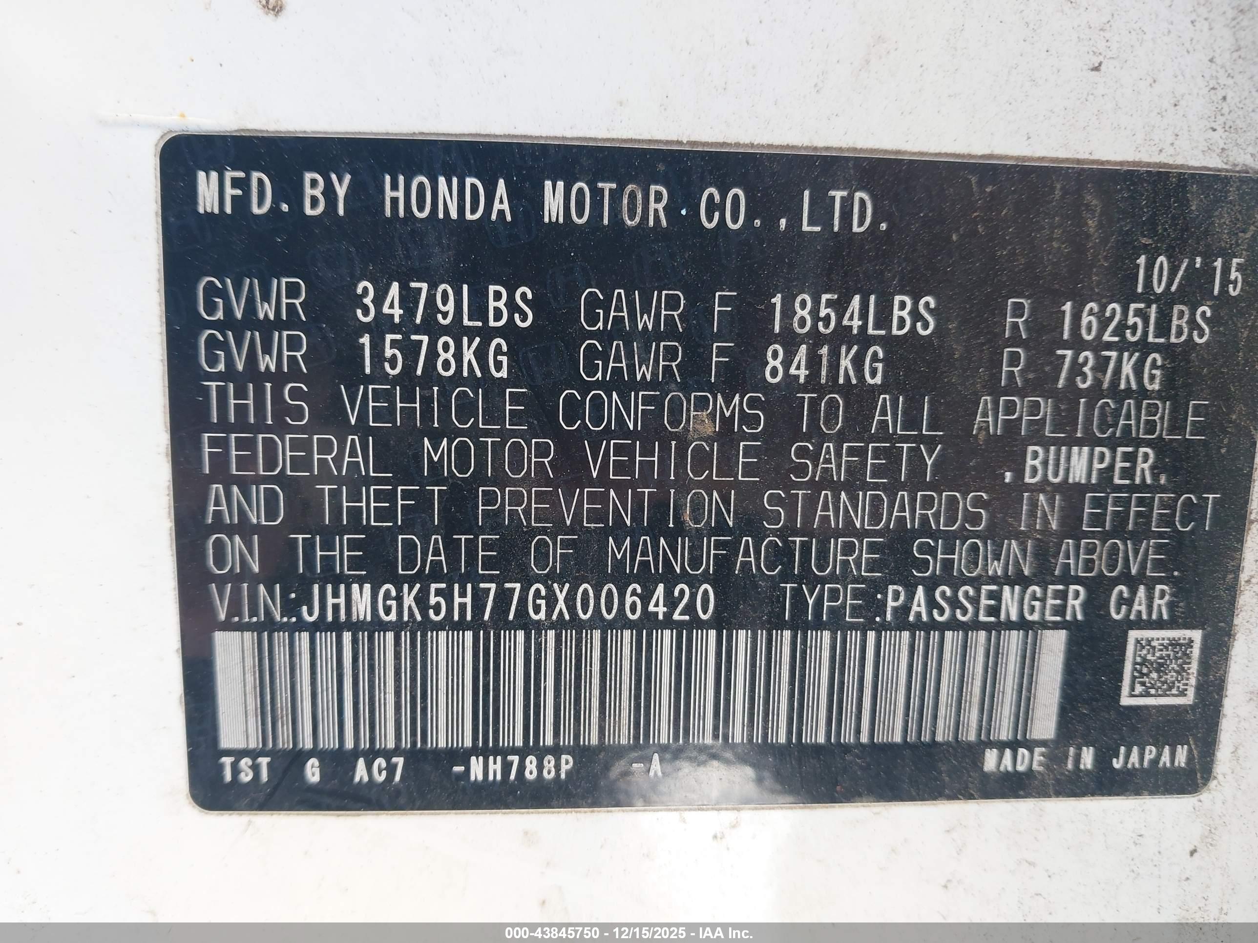 HONDA FIT image 9
