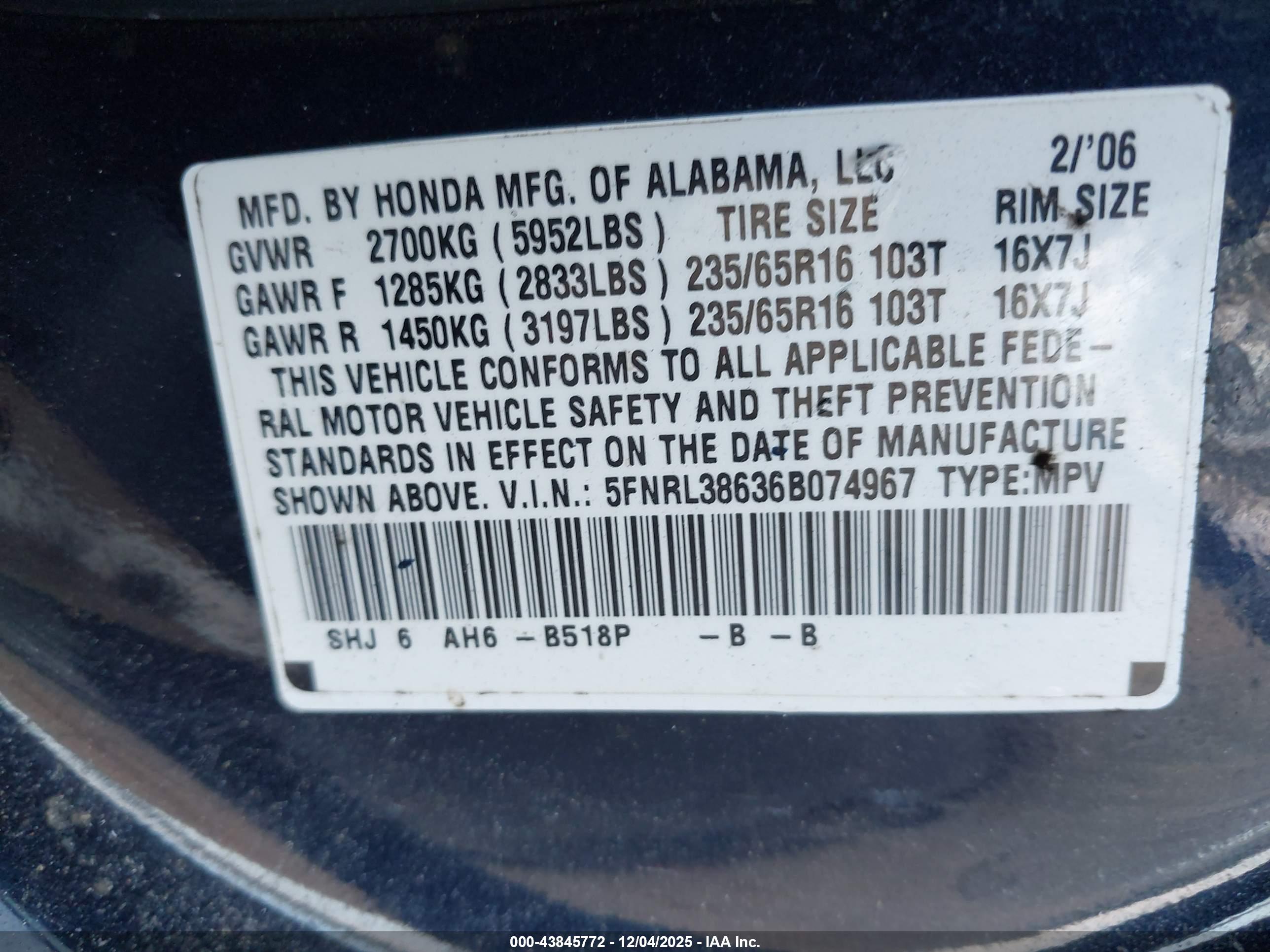HONDA ODYSSEY image 9