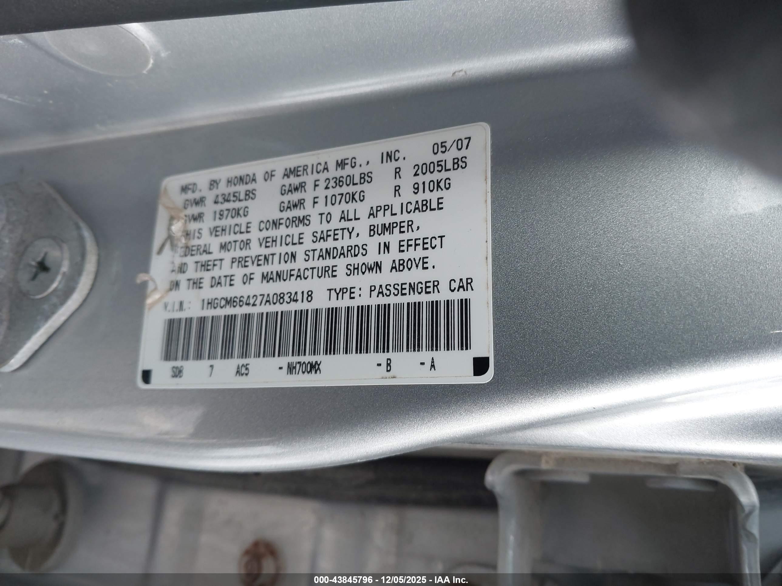 HONDA ACCORD image 9