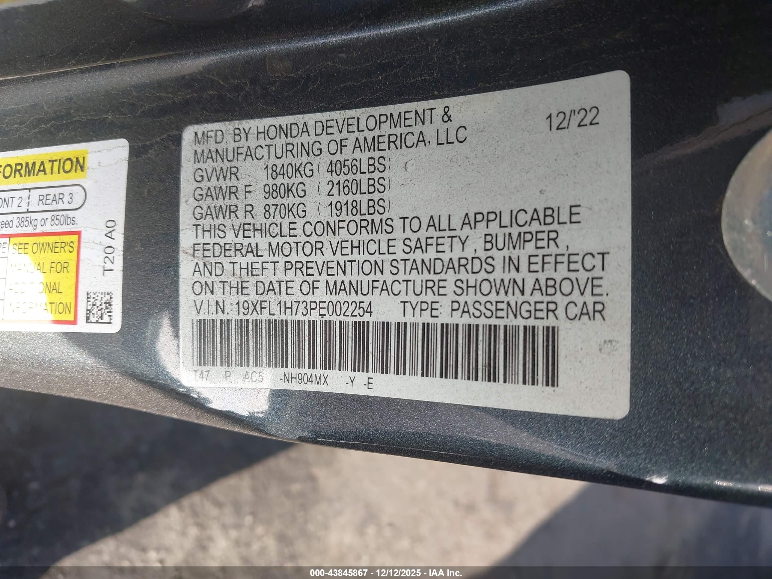 HONDA CIVIC image 9