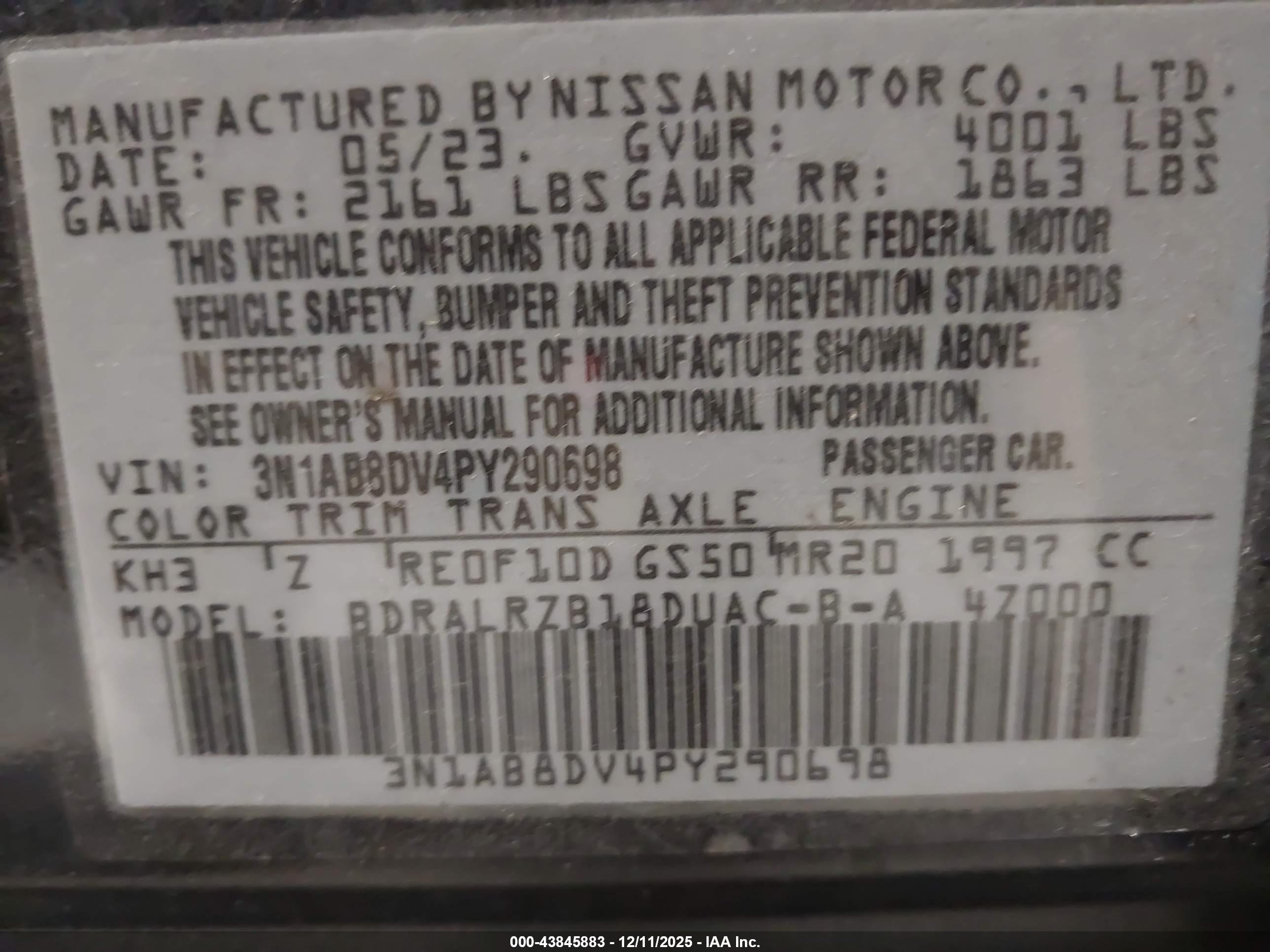 NISSAN SENTRA image 9