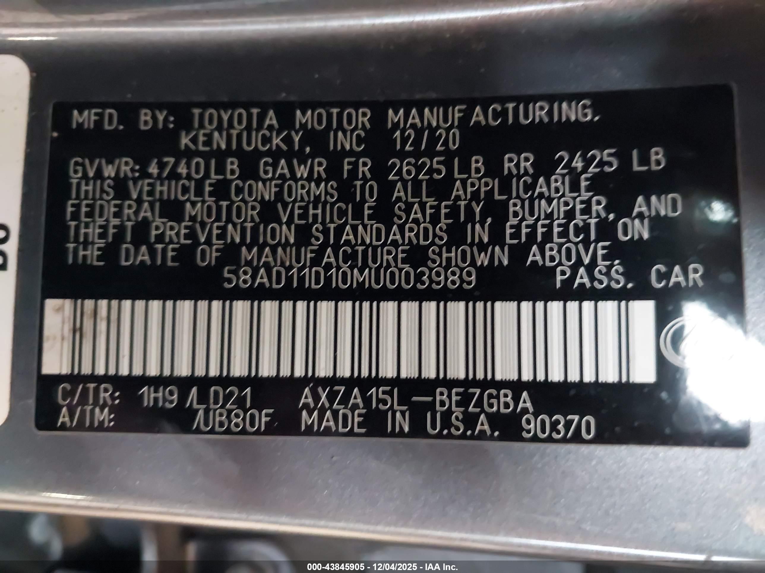 LEXUS ES image 9