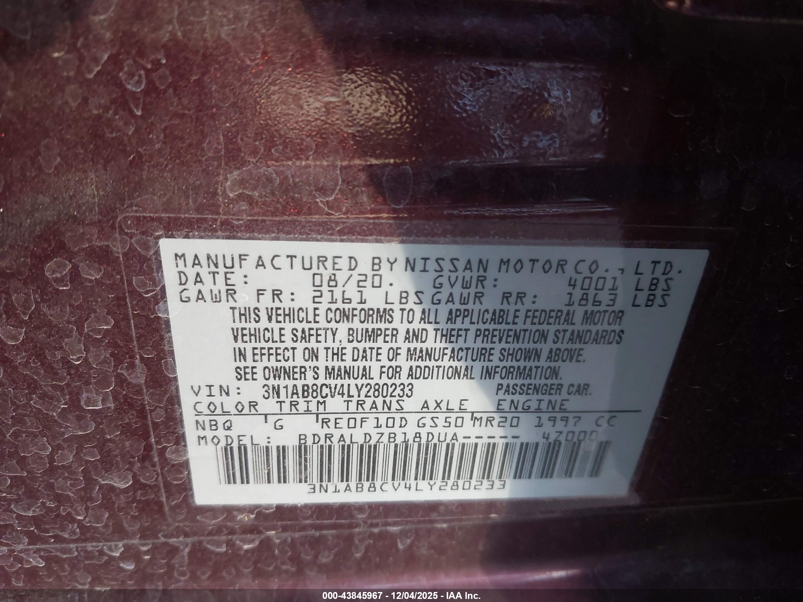 NISSAN SENTRA image 9