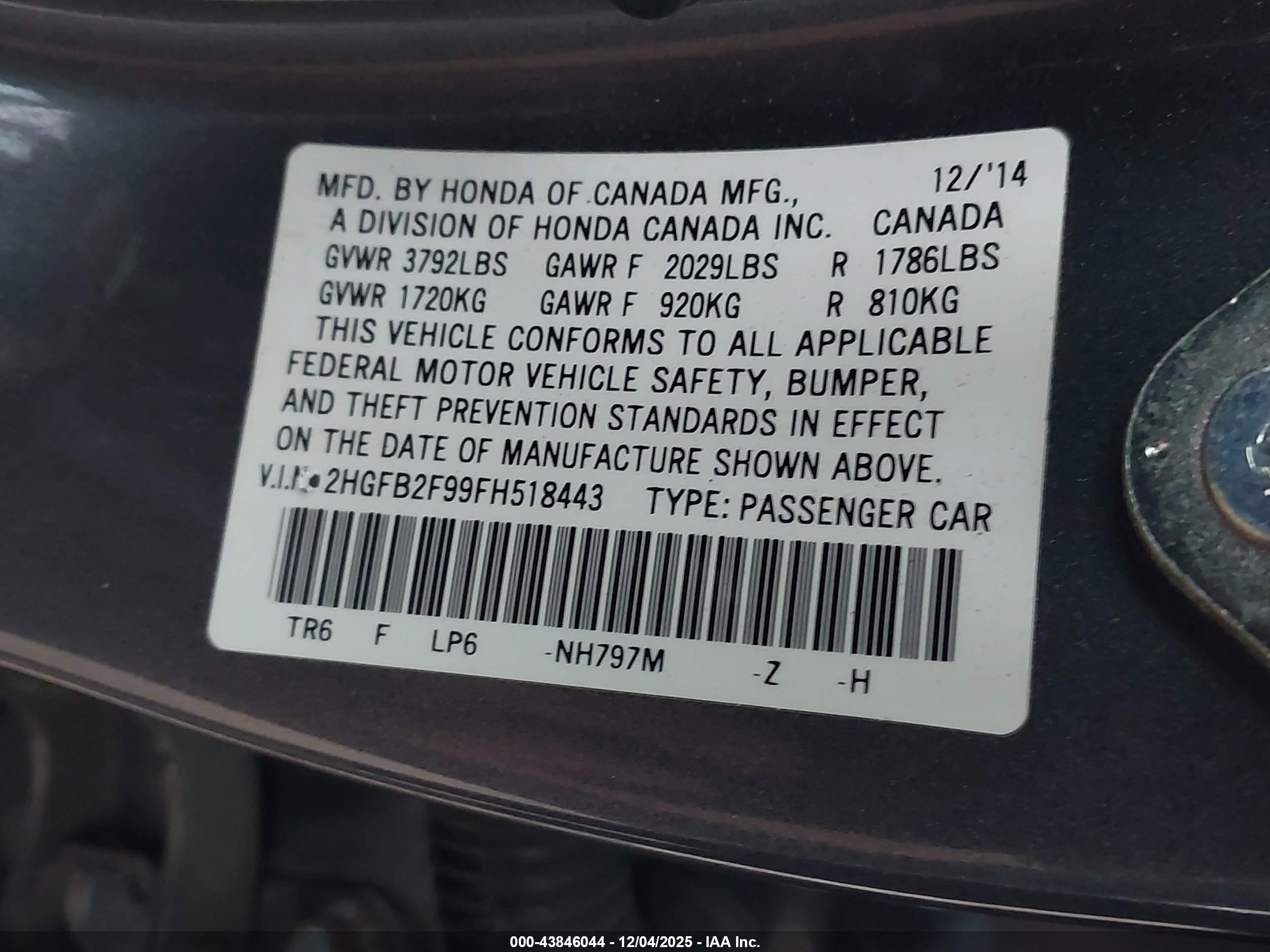 HONDA CIVIC image 9