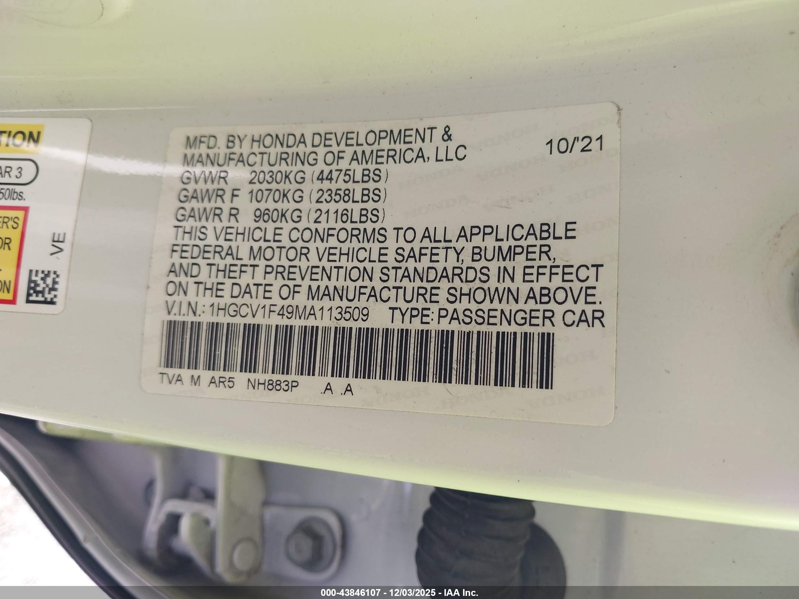 HONDA ACCORD image 9