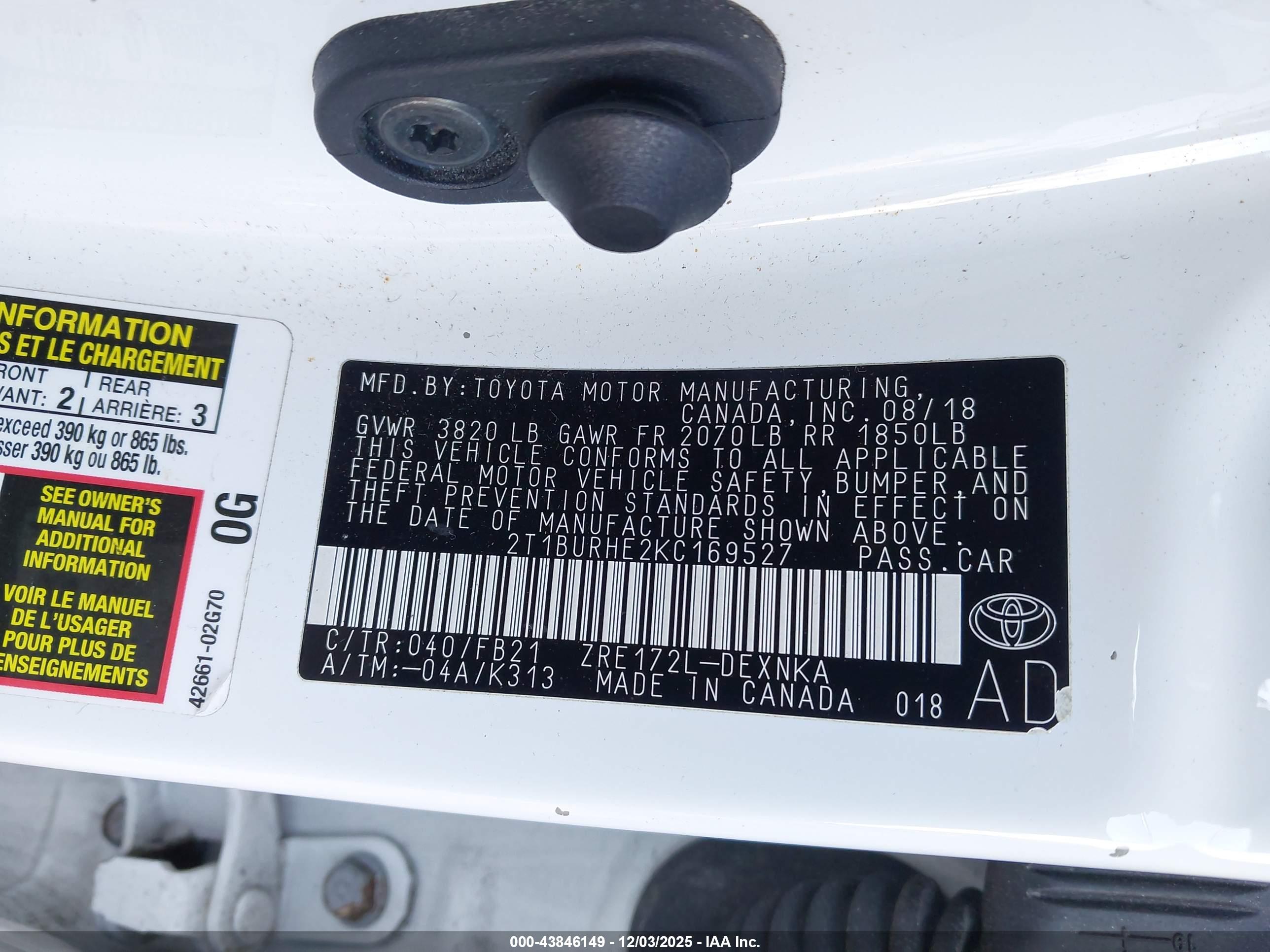 TOYOTA COROLLA image 9
