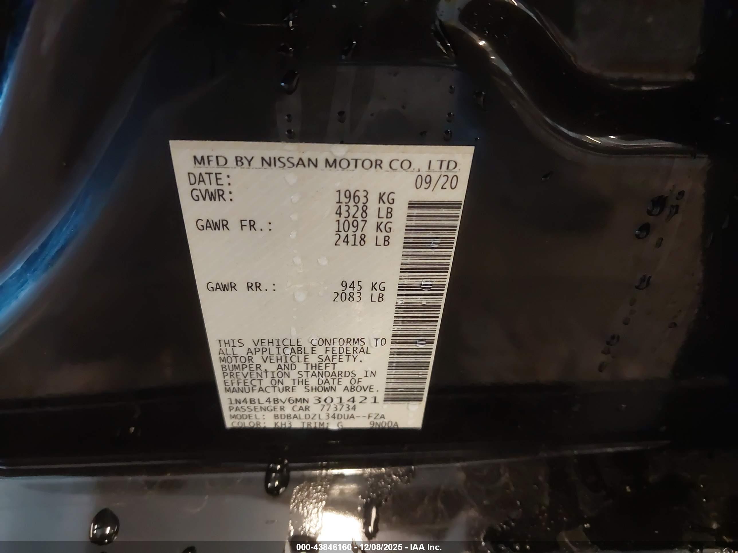 NISSAN ALTIMA image 9