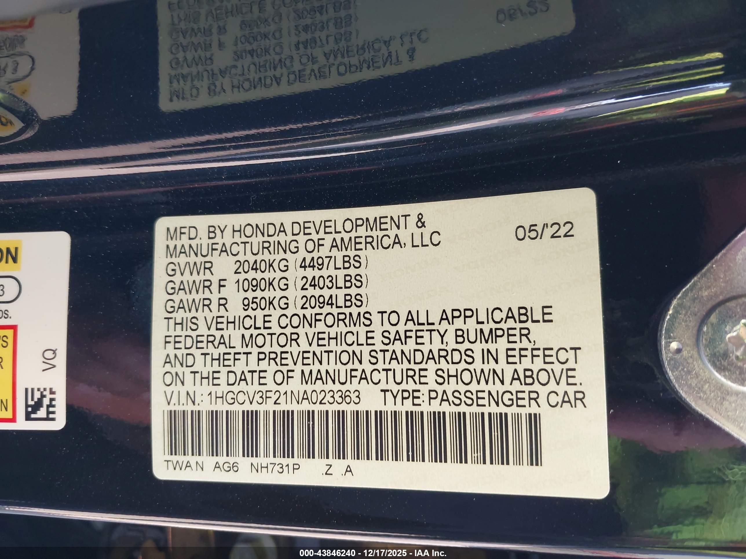 HONDA ACCORD image 9