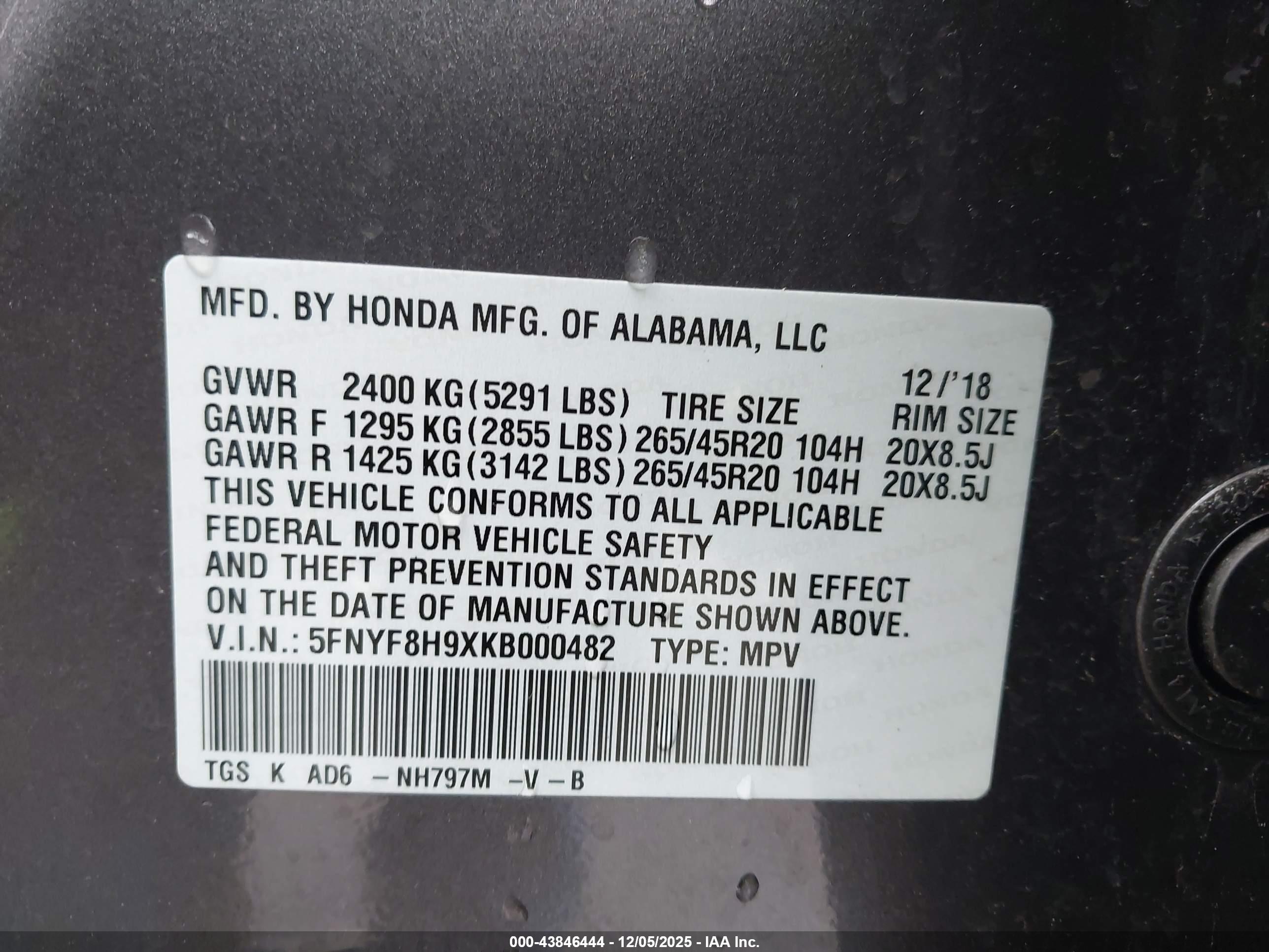 HONDA PASSPORT image 9