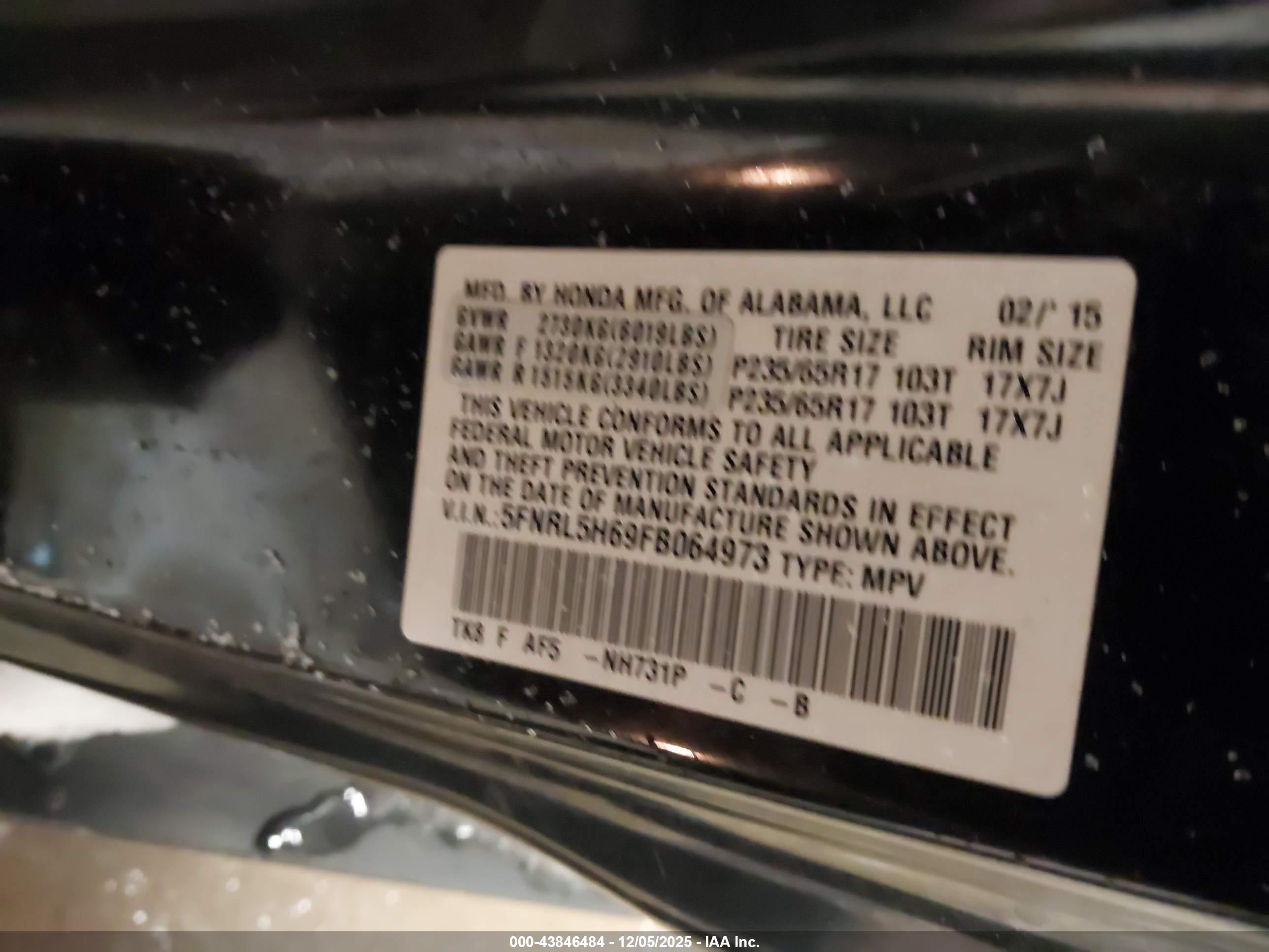 HONDA ODYSSEY image 9