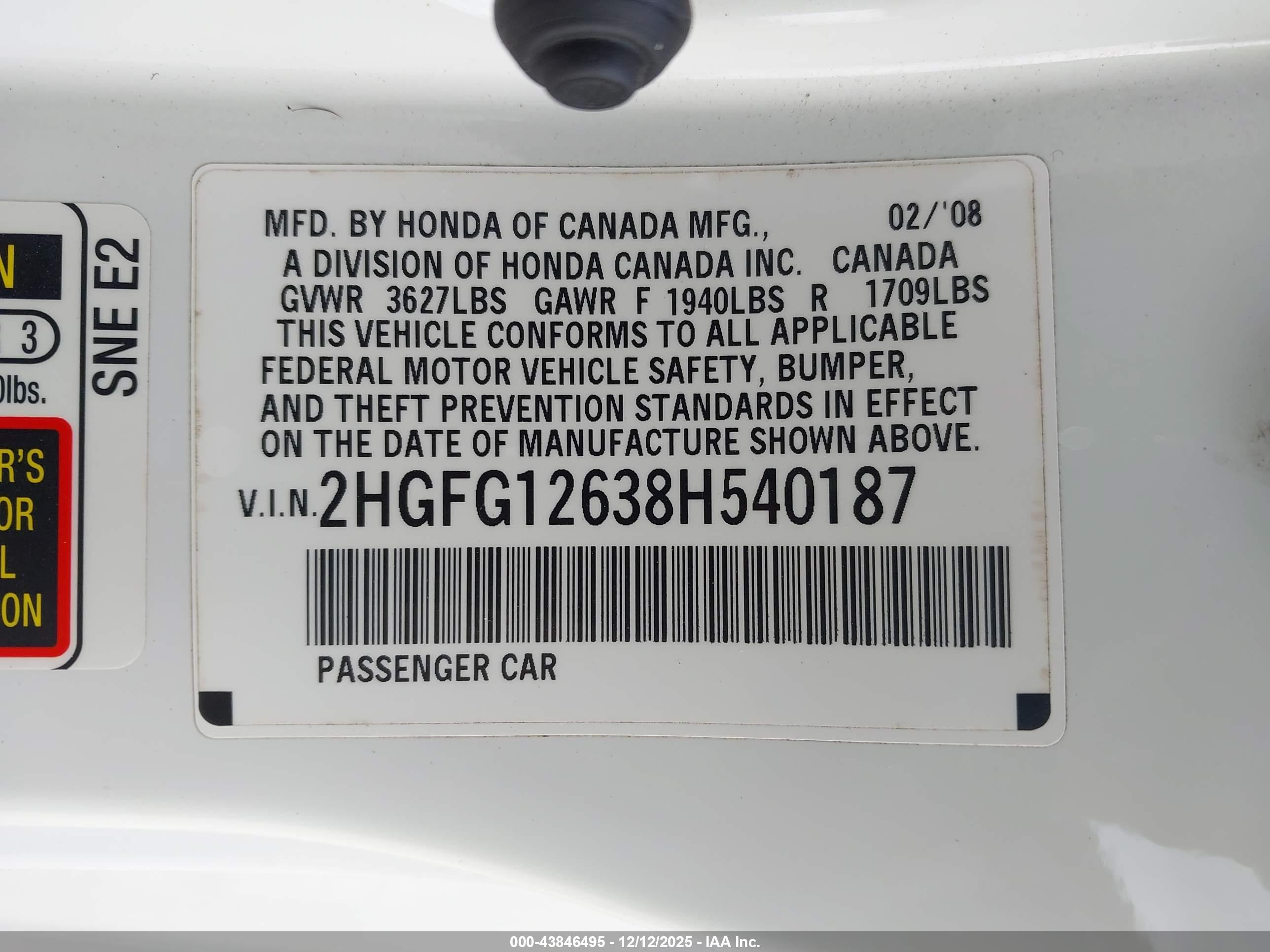 HONDA CIVIC image 9