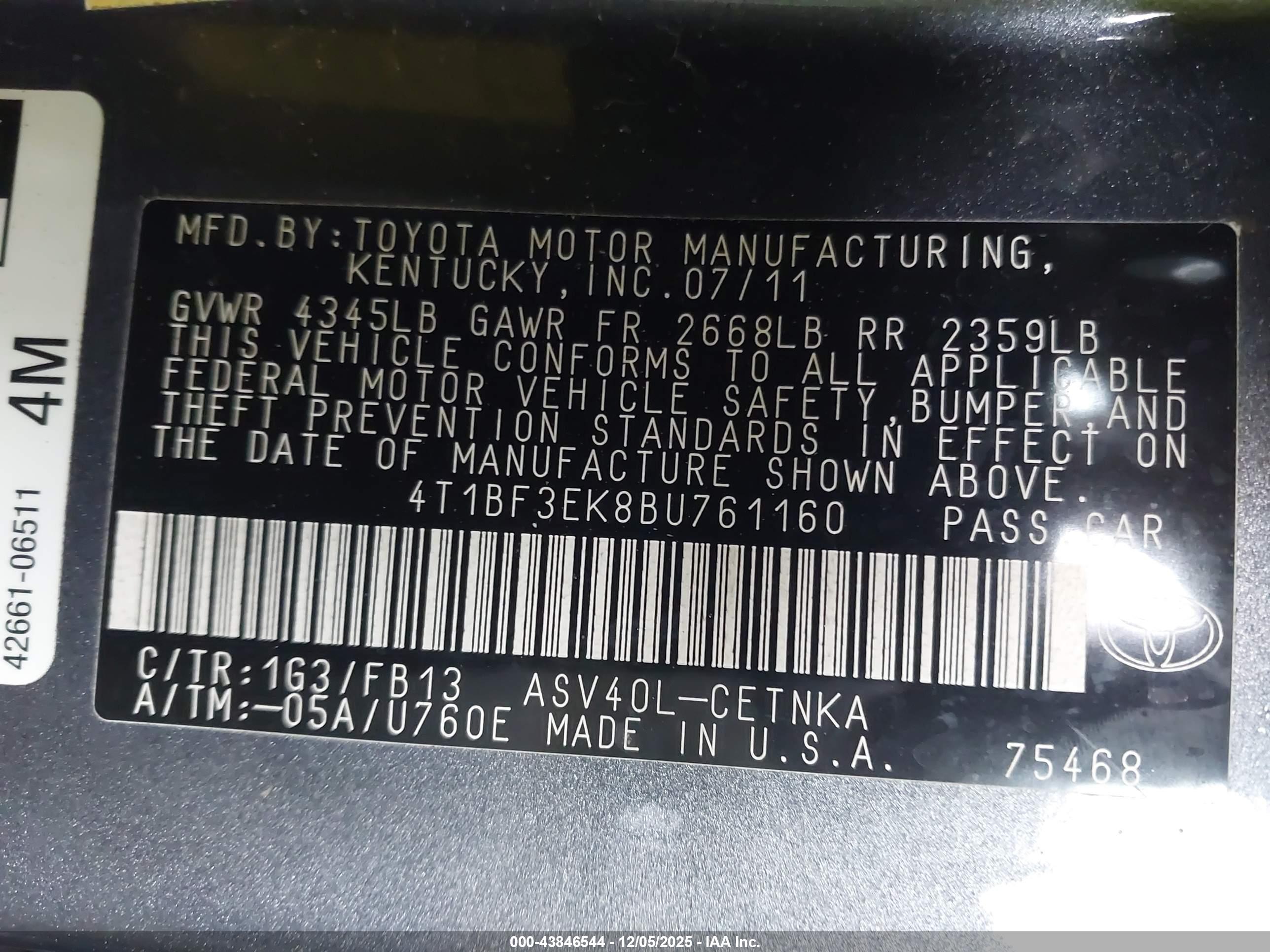 TOYOTA CAMRY image 9