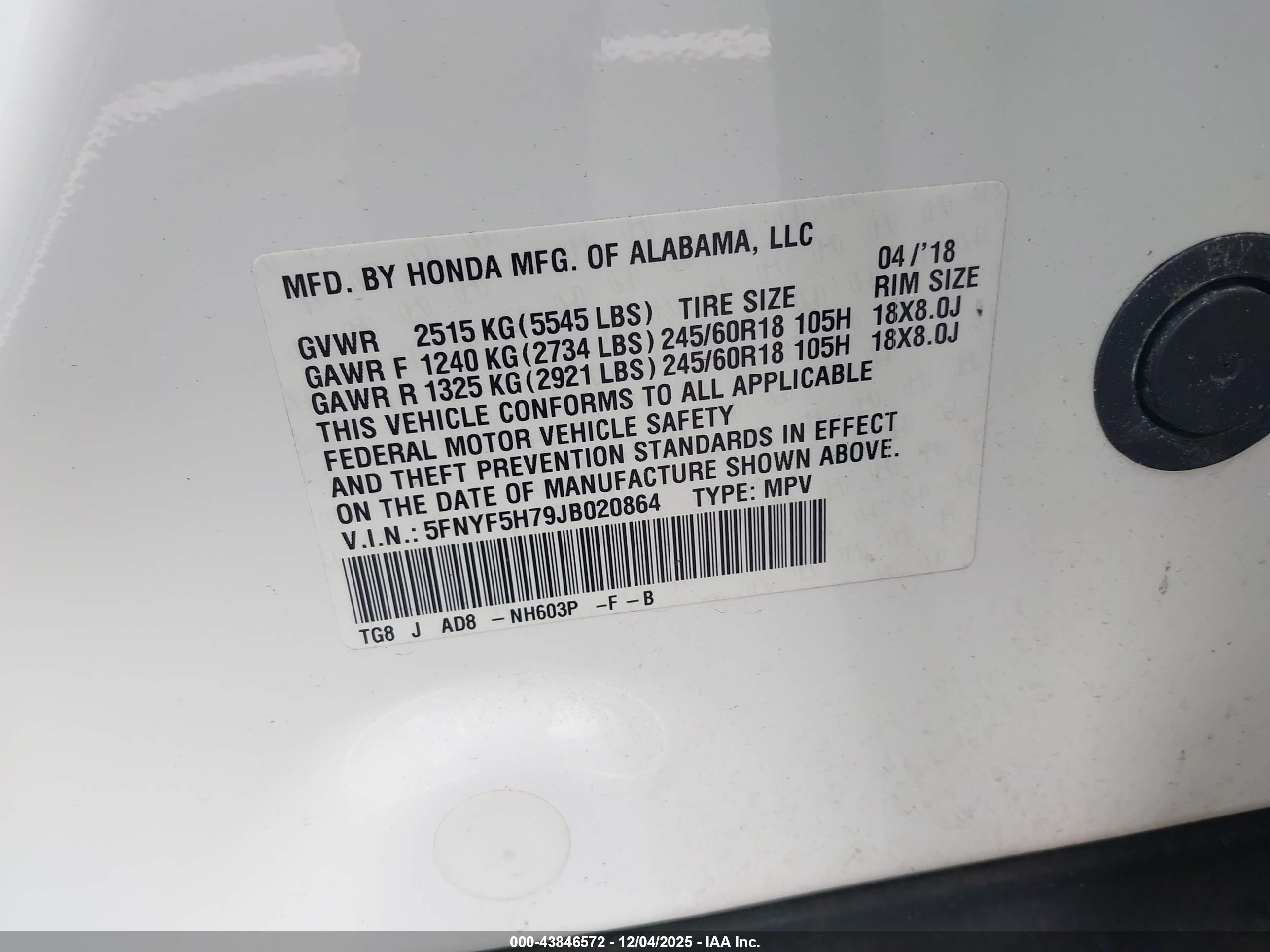 HONDA PILOT image 9