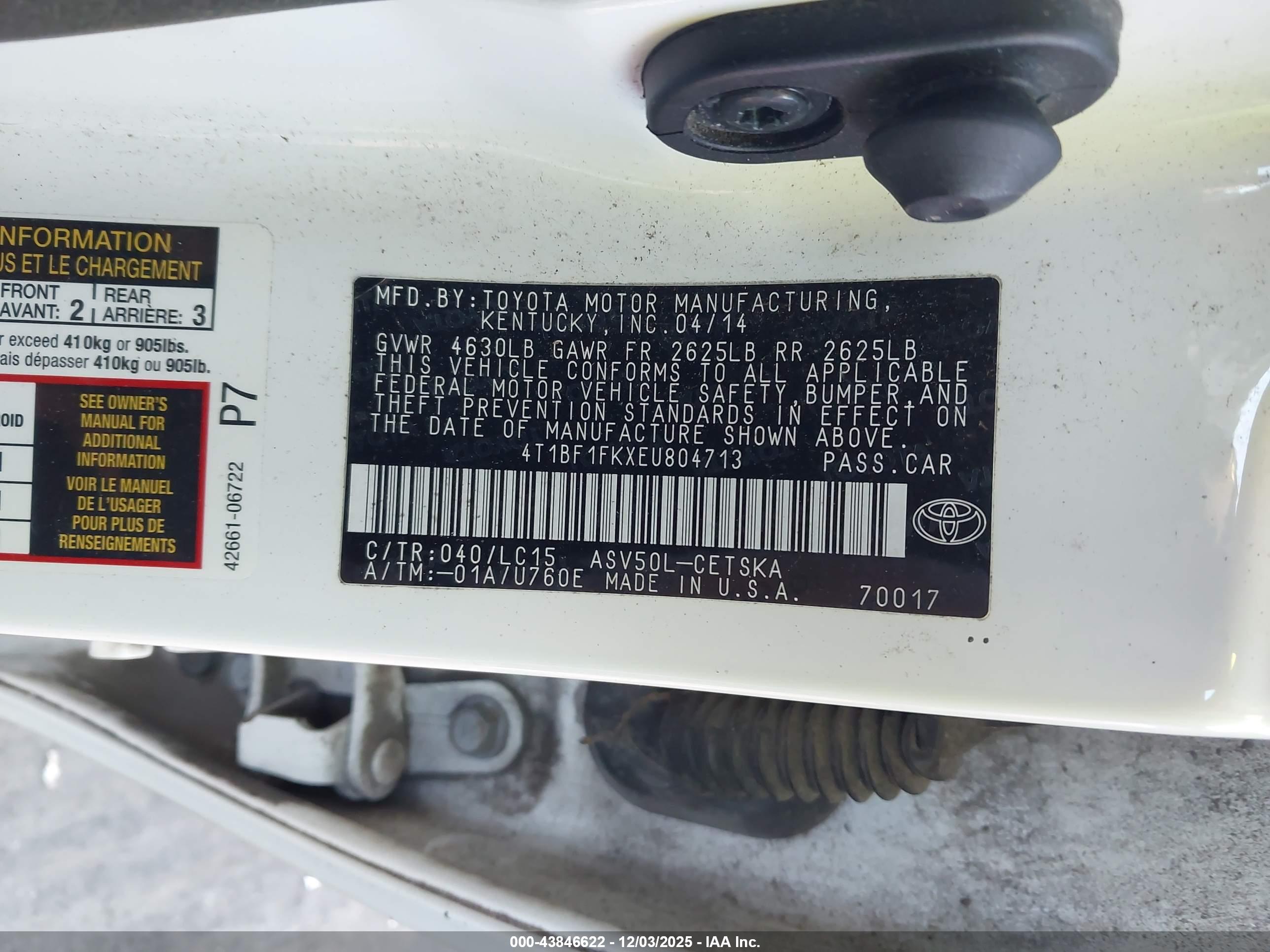 TOYOTA CAMRY image 9