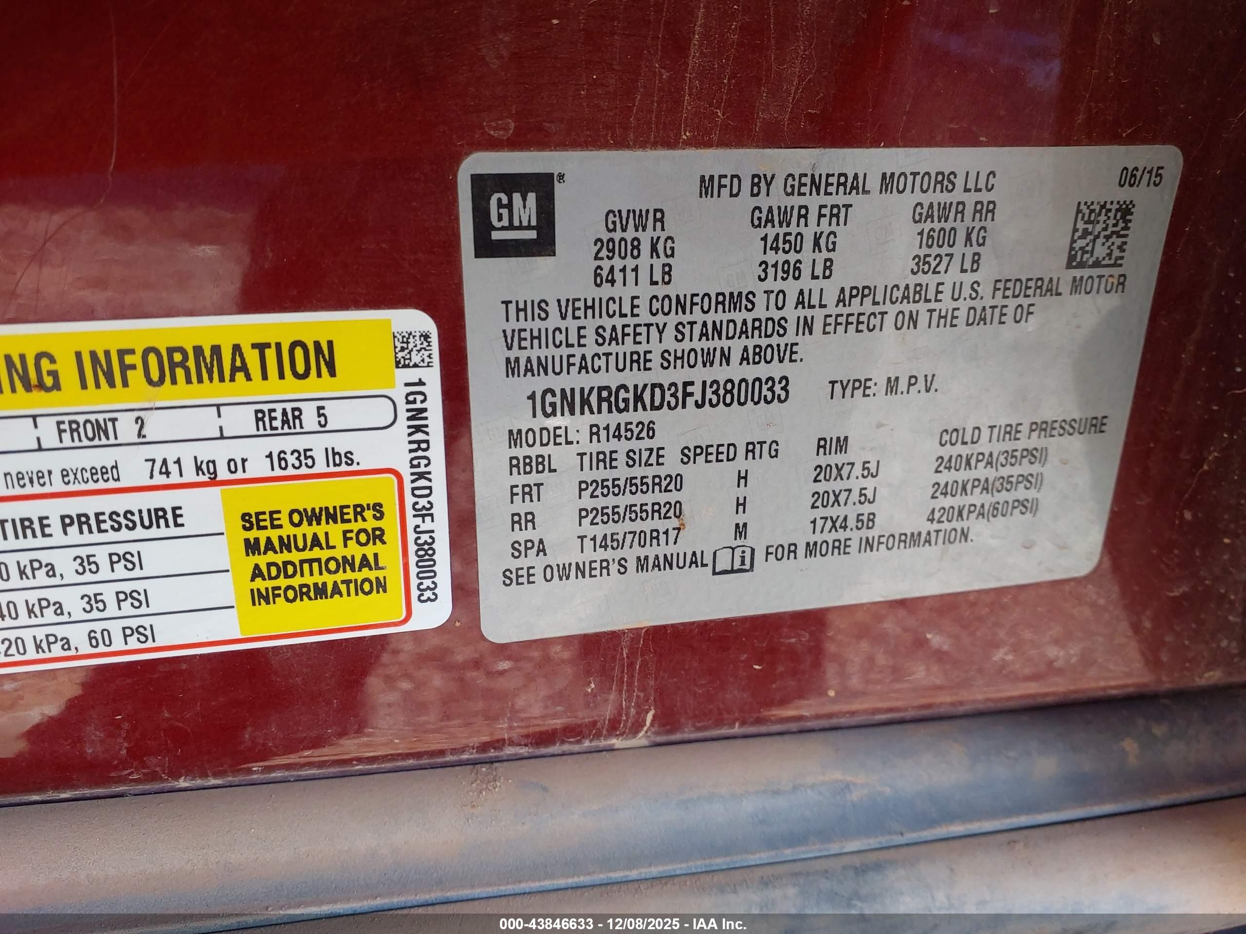 CHEVROLET TRAVERSE image 9