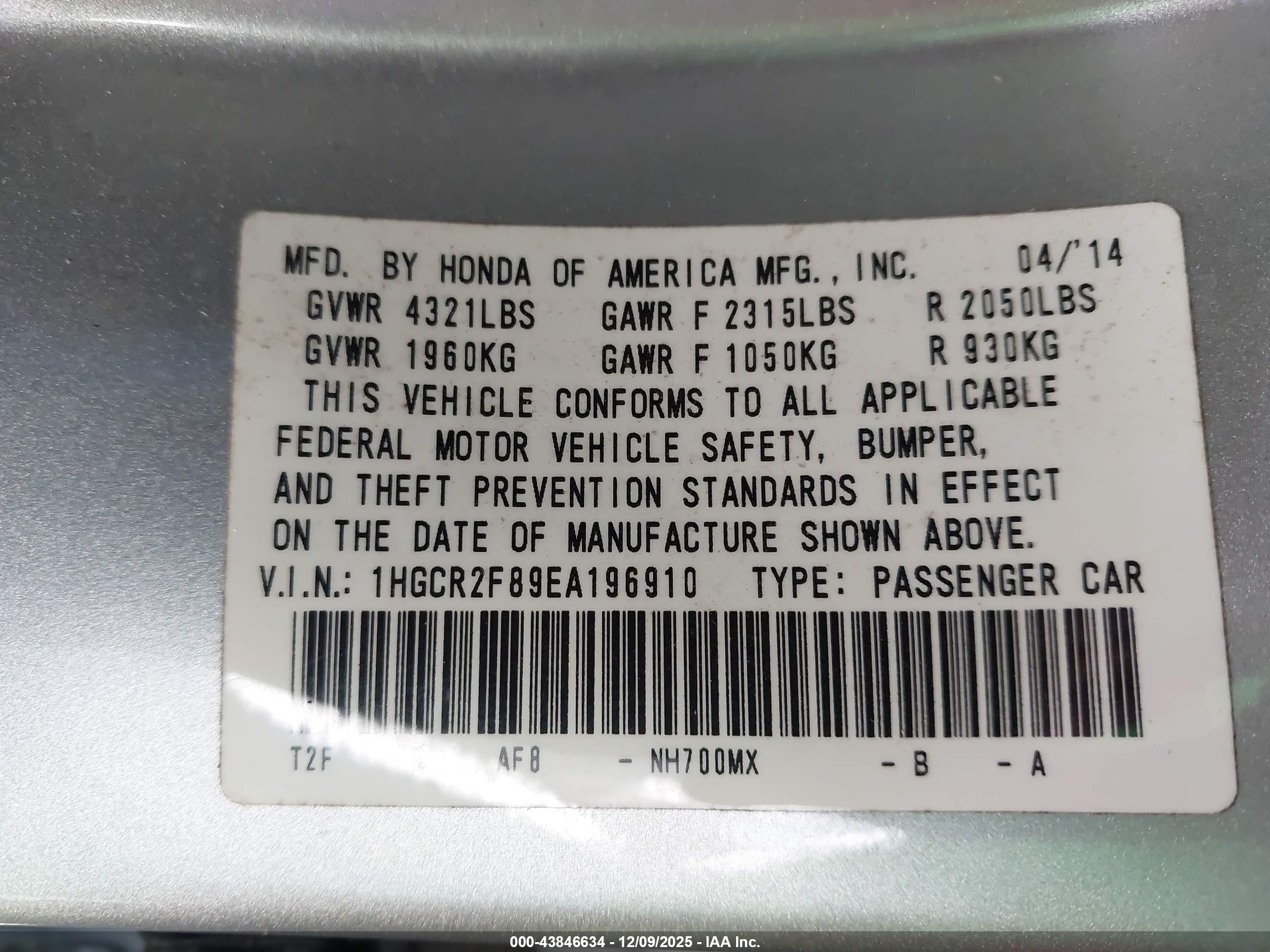HONDA ACCORD image 9