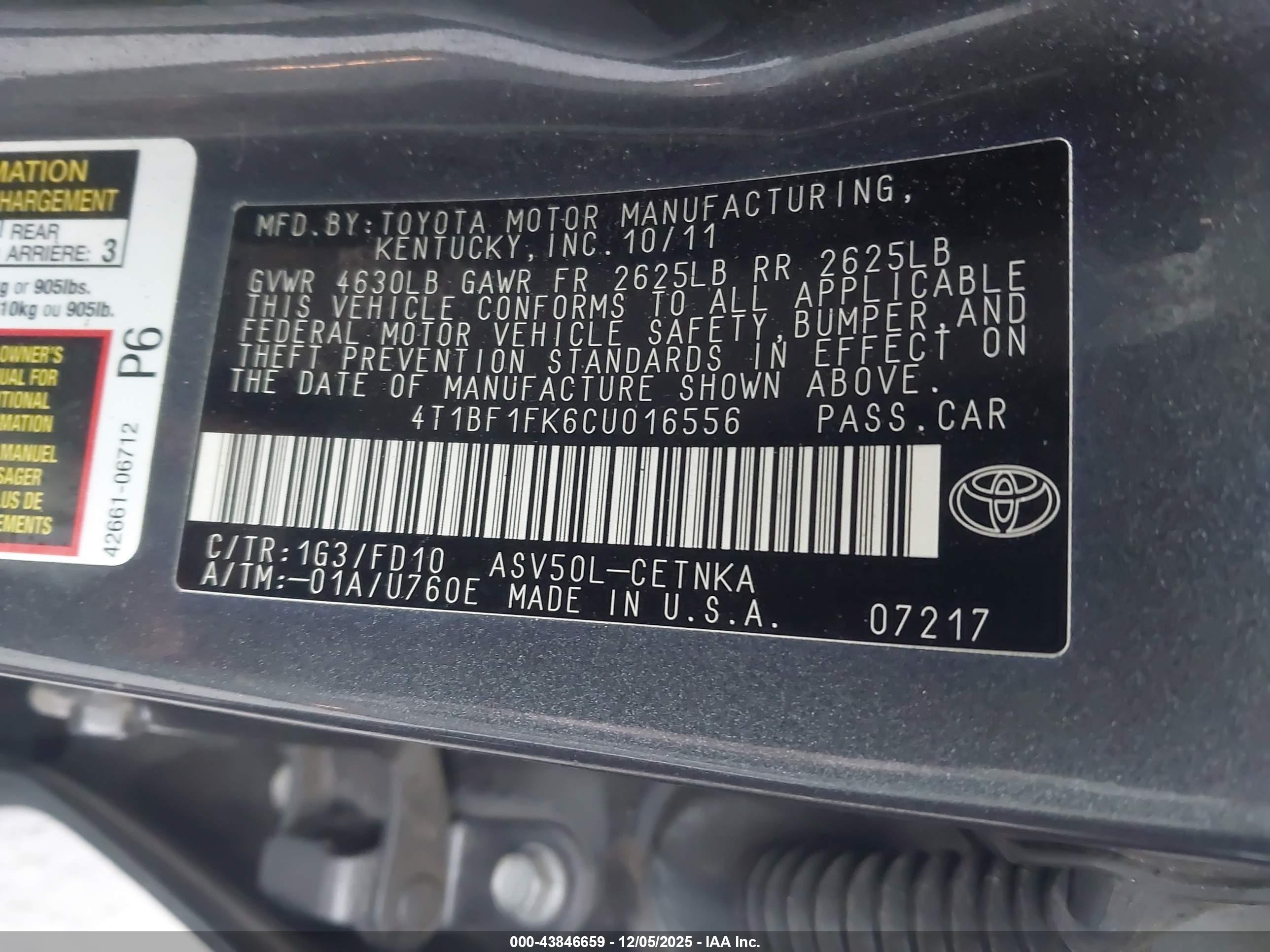 TOYOTA CAMRY image 9