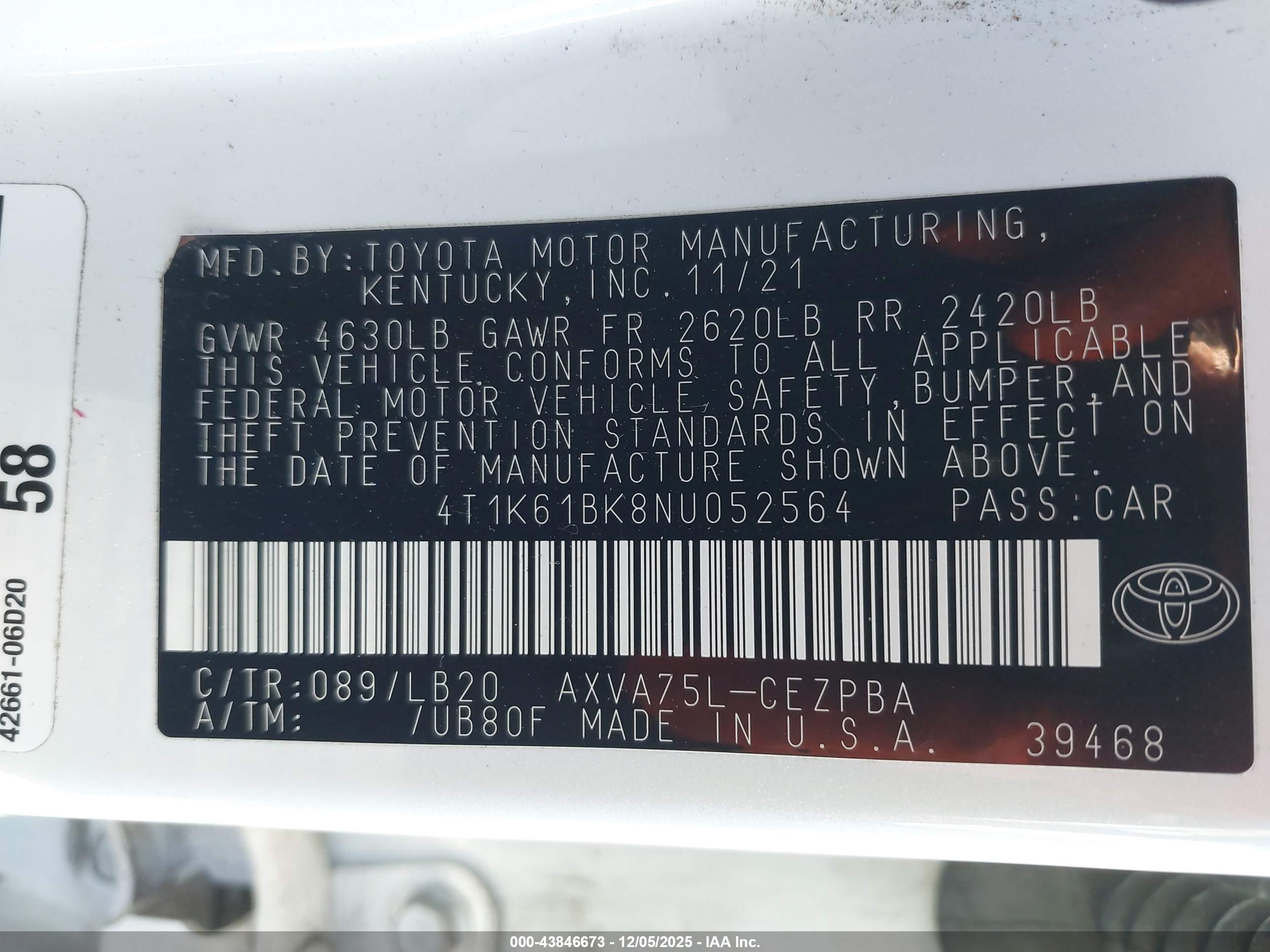 TOYOTA CAMRY image 9