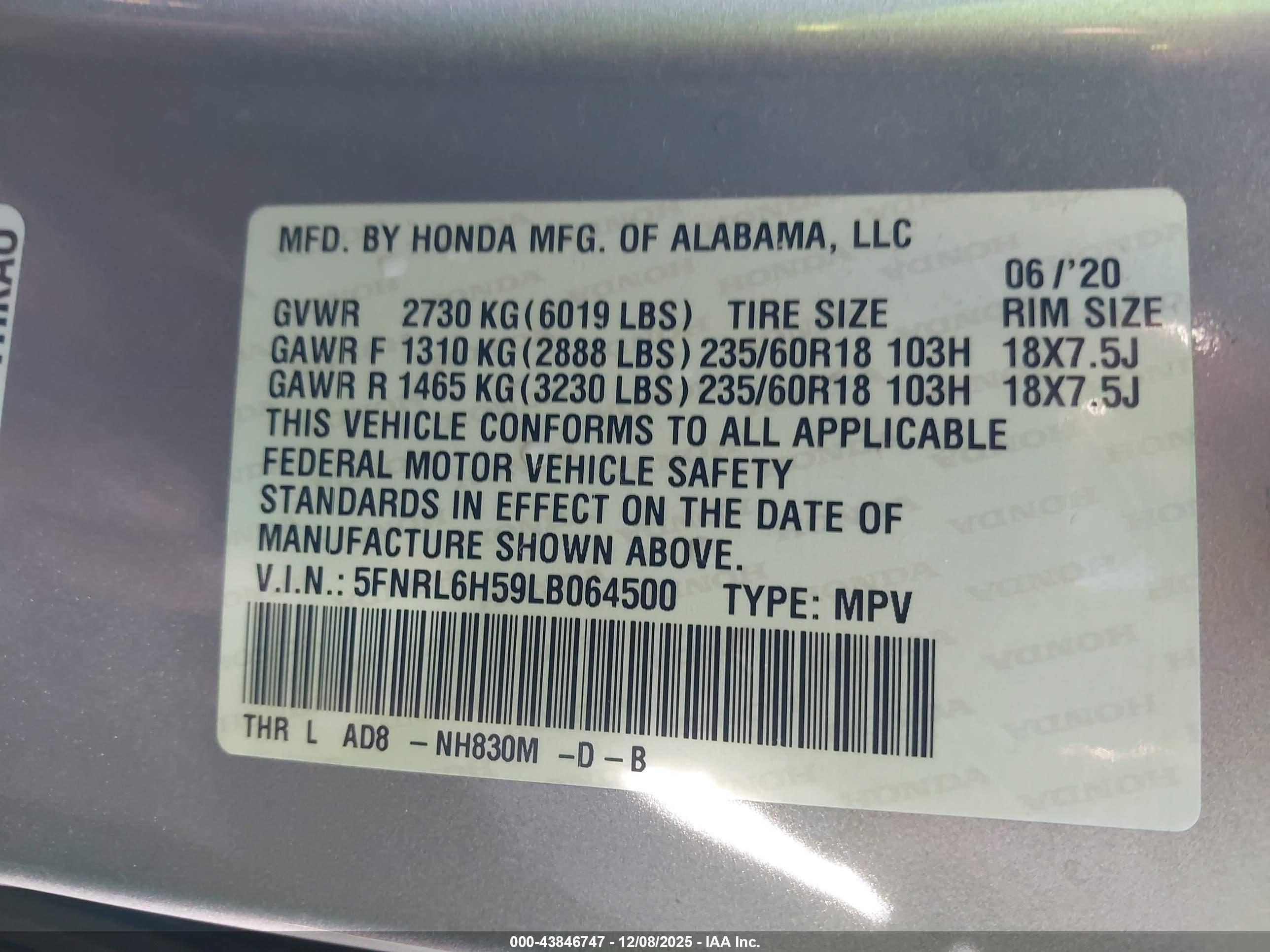 HONDA ODYSSEY image 9