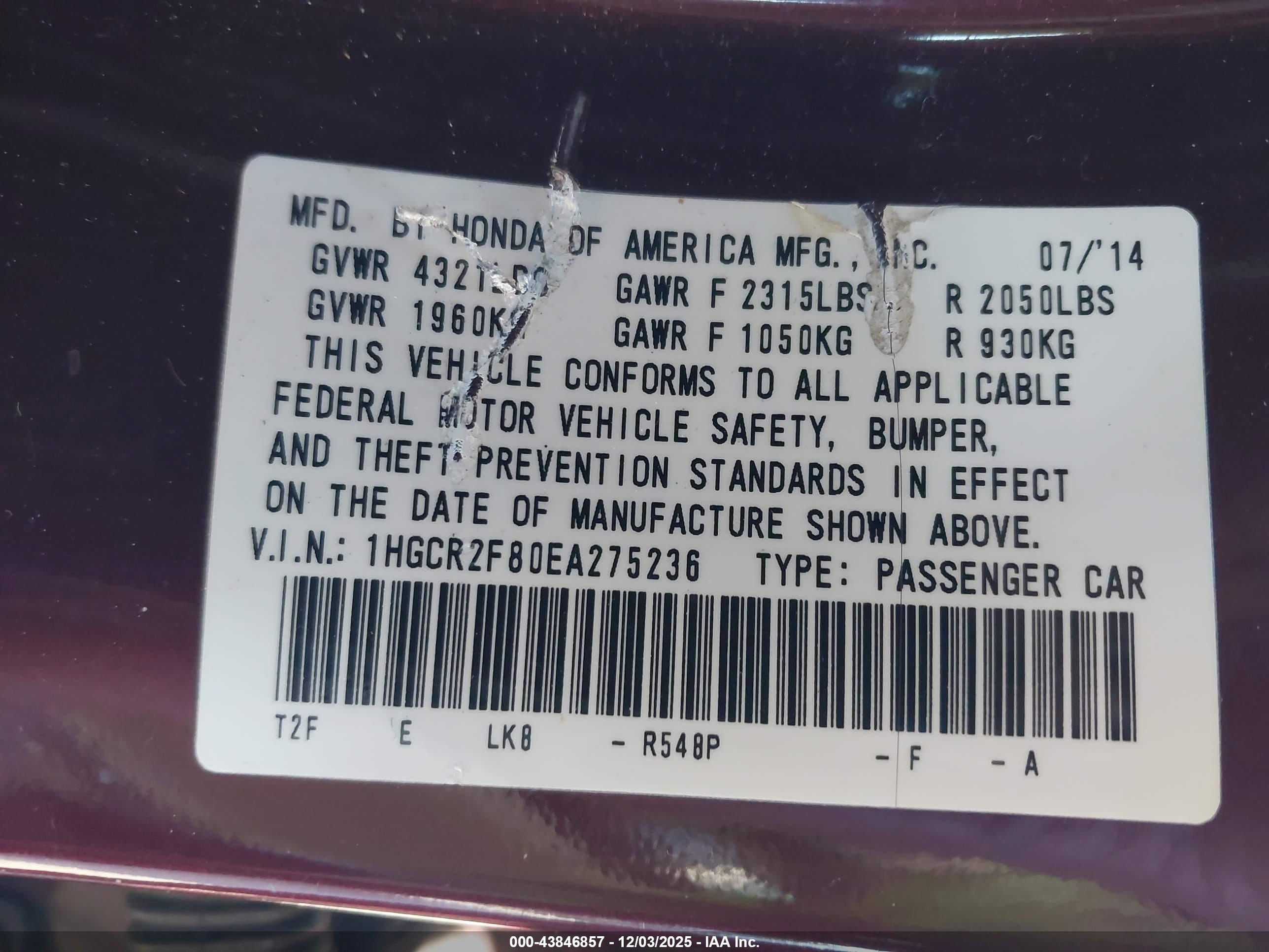 HONDA ACCORD image 9