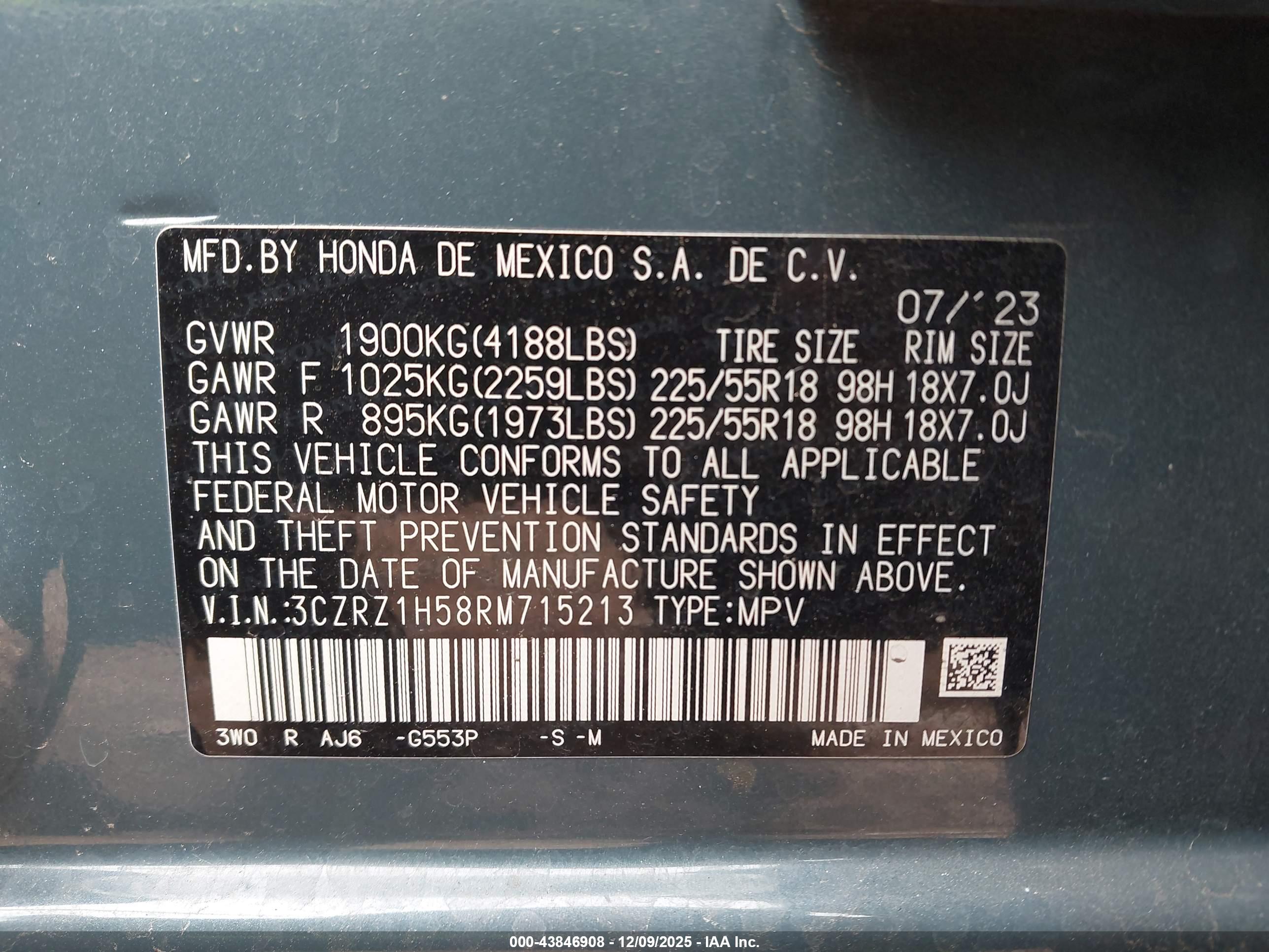 HONDA HR-V image 9
