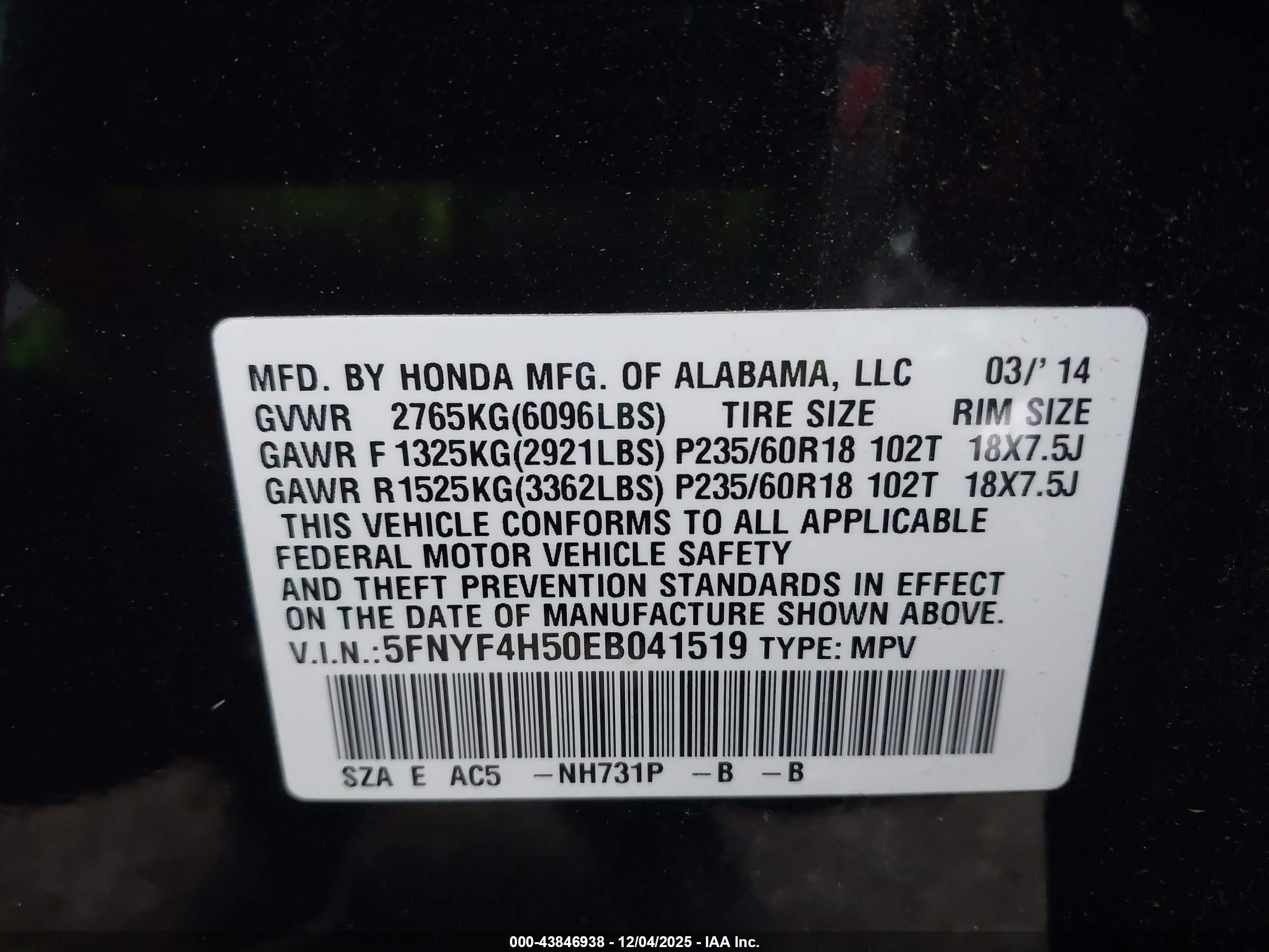 HONDA PILOT image 9