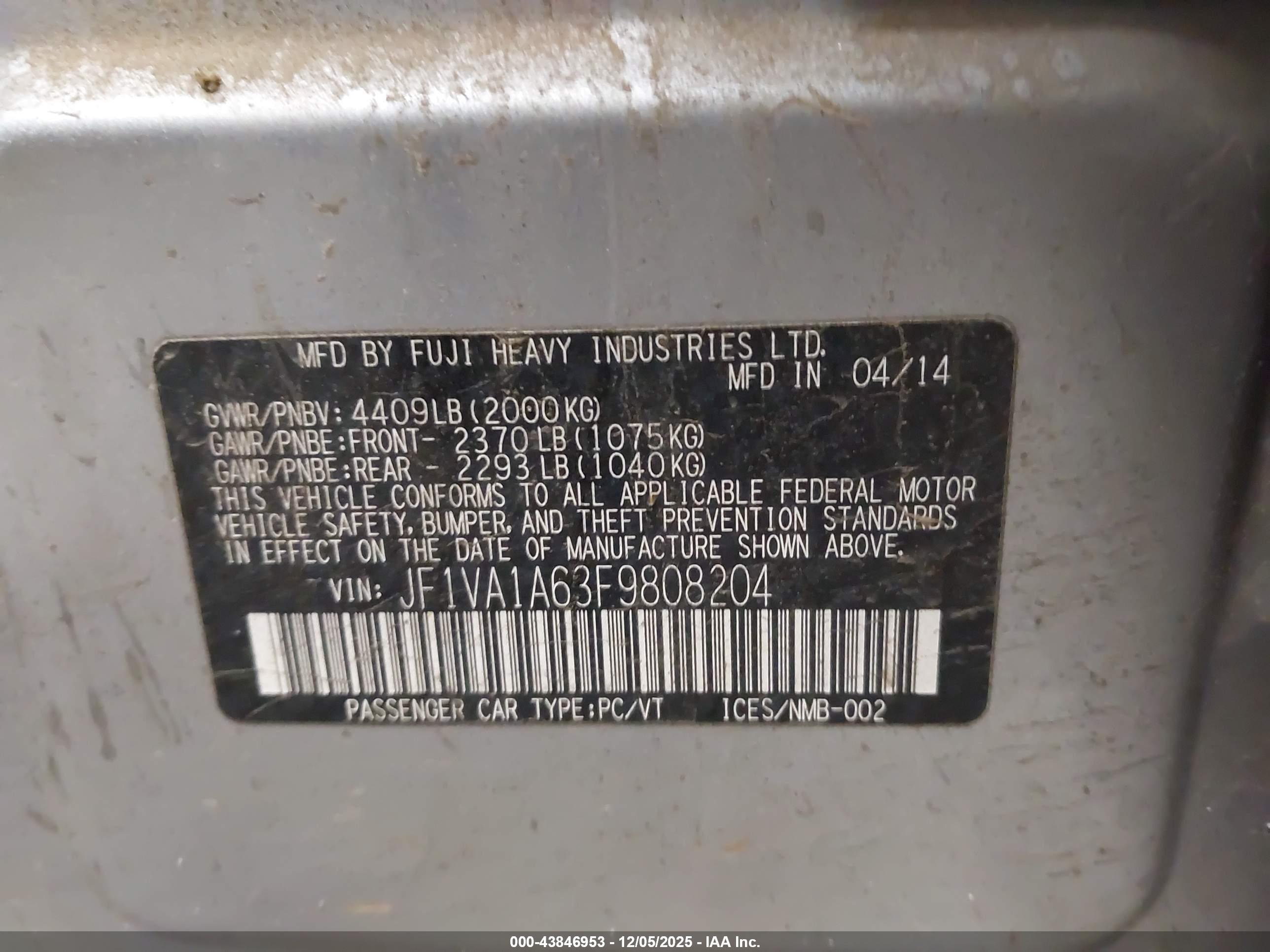 SUBARU WRX image 9