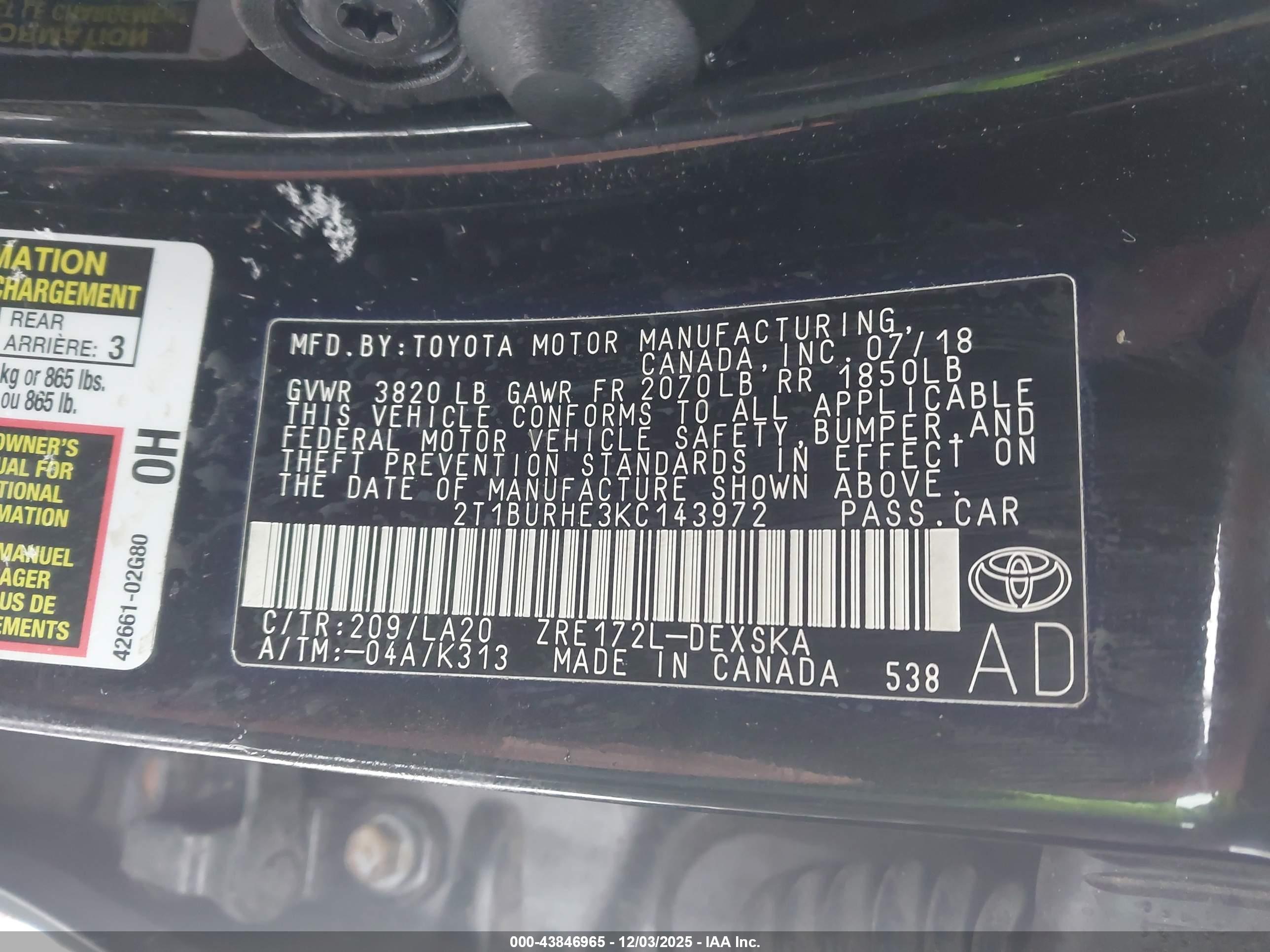 TOYOTA COROLLA image 9