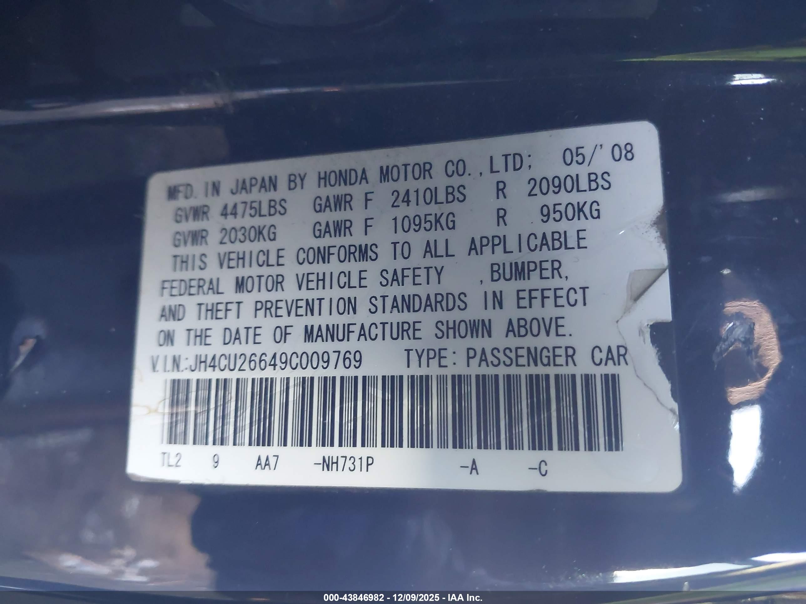 ACURA TSX image 9