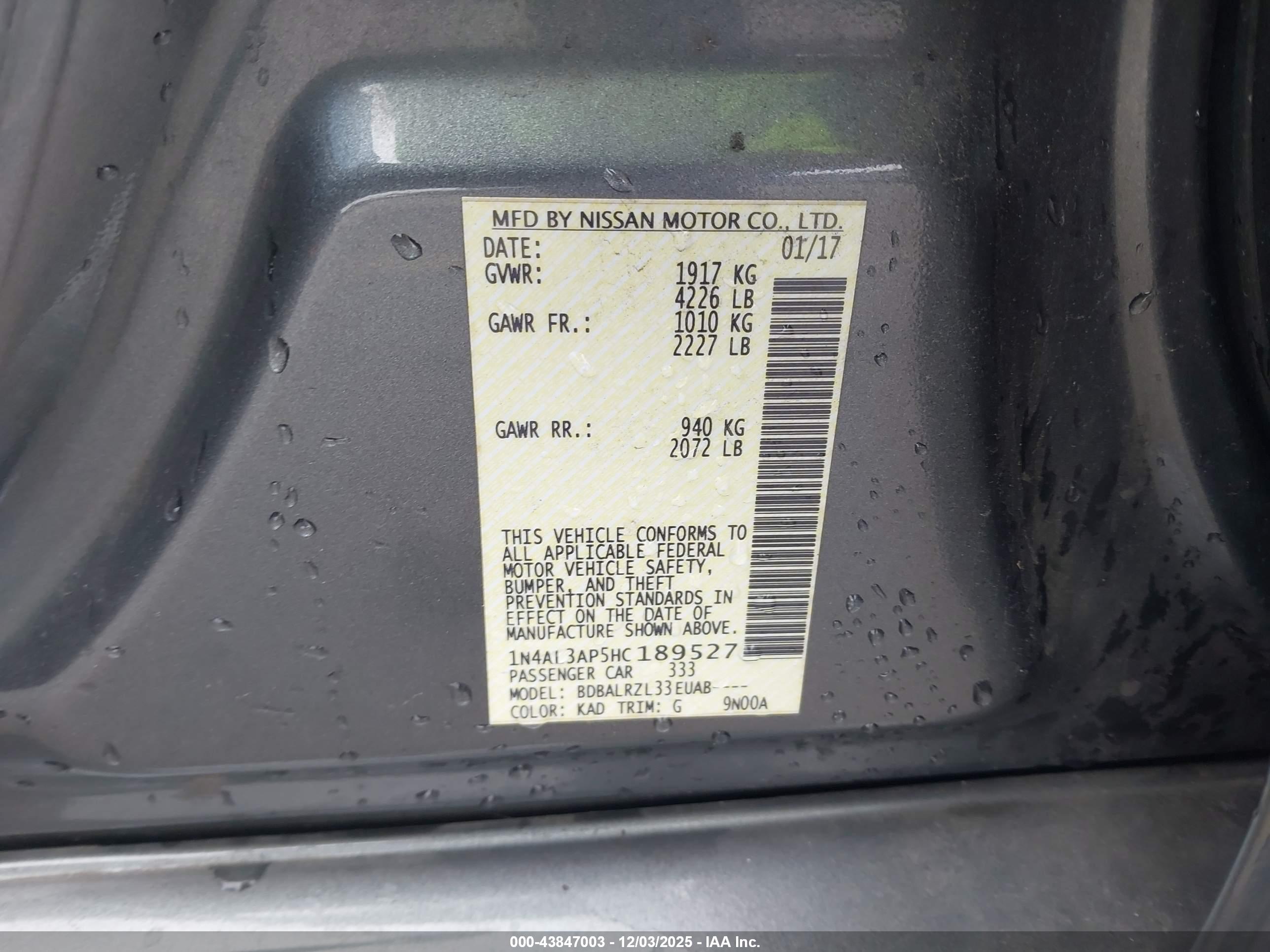 NISSAN ALTIMA image 9